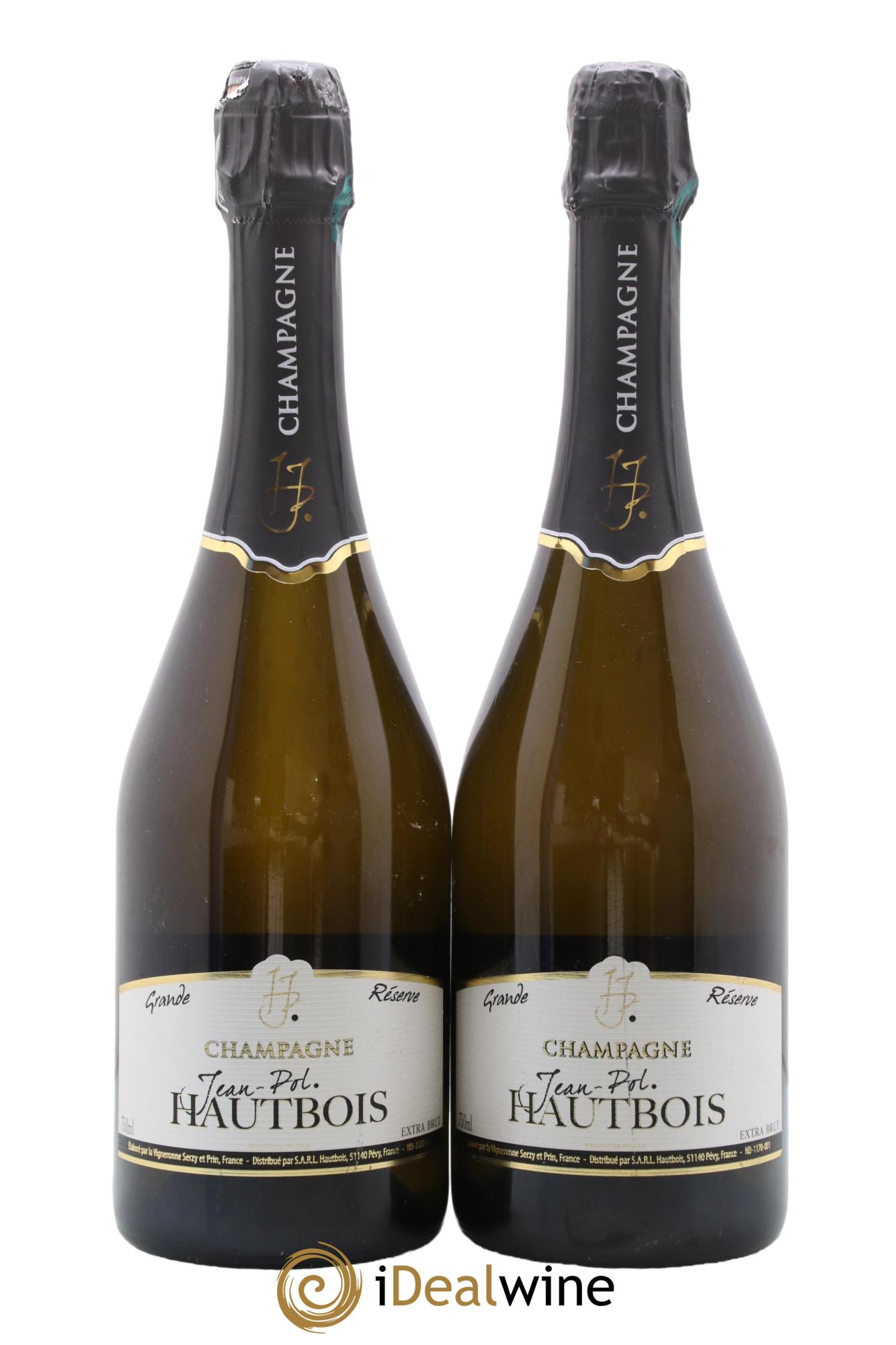 Champagne Grande Réserve Extra Brut Jean-Pol Hautbois - Lot de 2 bouteilles - 0