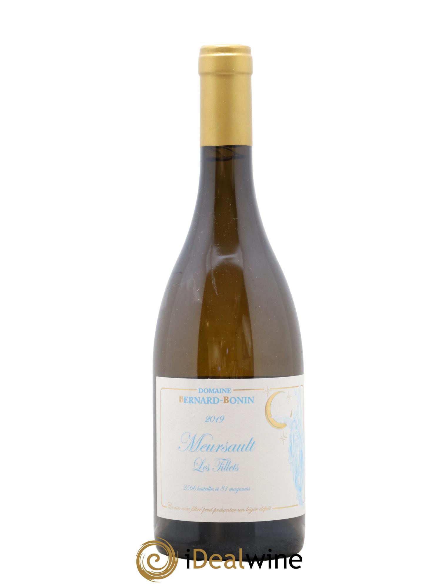 Meursault Les Tillets Bernard Bonin 2019 - Lot de 1 bouteille - 0