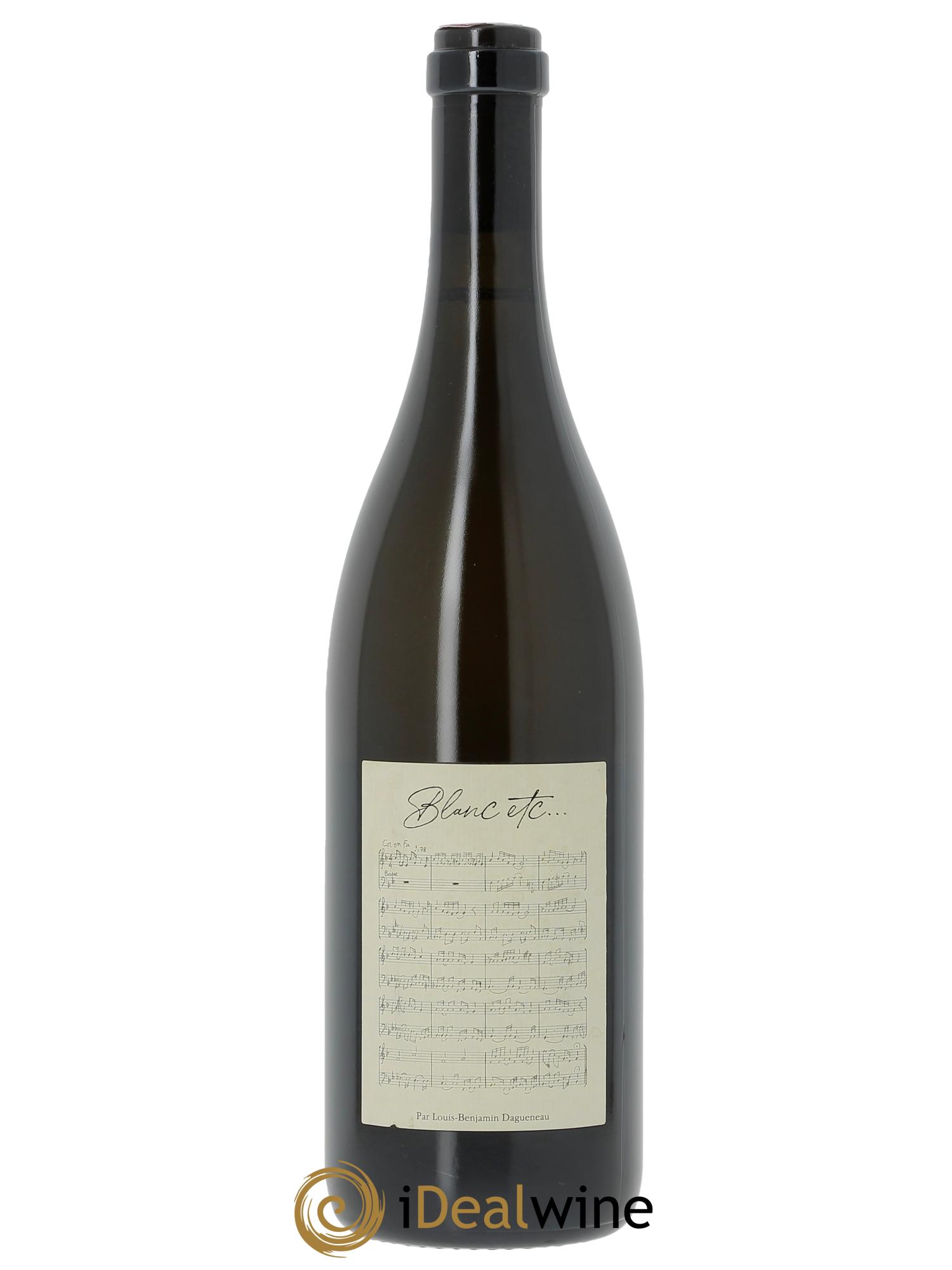 Vin de France Blanc Etc Dagueneau (Domaine Didier - Louis-Benjamin) 2019 - Posten von 1 Flasche - 0