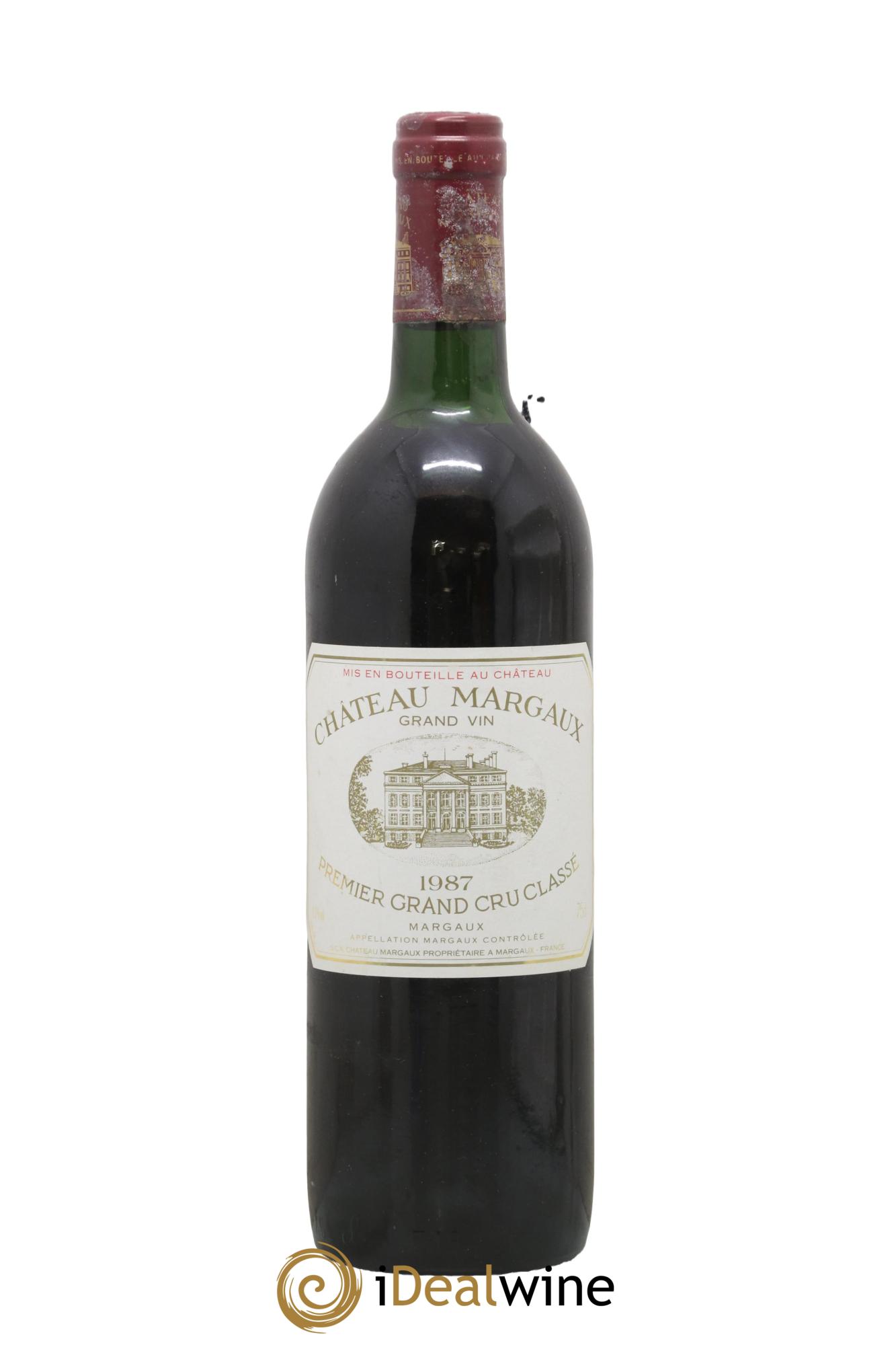 Château Margaux 1er Grand Cru Classé 1987 - Lot de 1 bouteille - 0