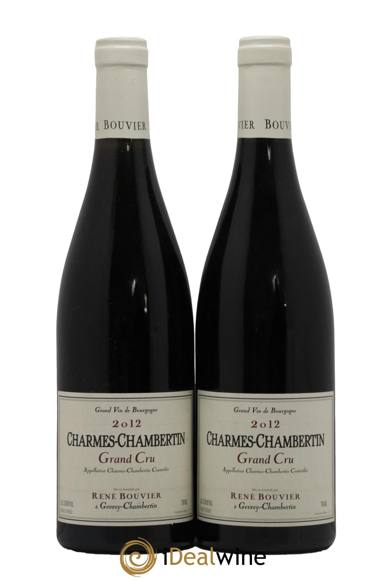 Charmes-Chambertin Grand Cru René Bouvier (Domaine) 2012 - Lot de 2 bouteilles - 0