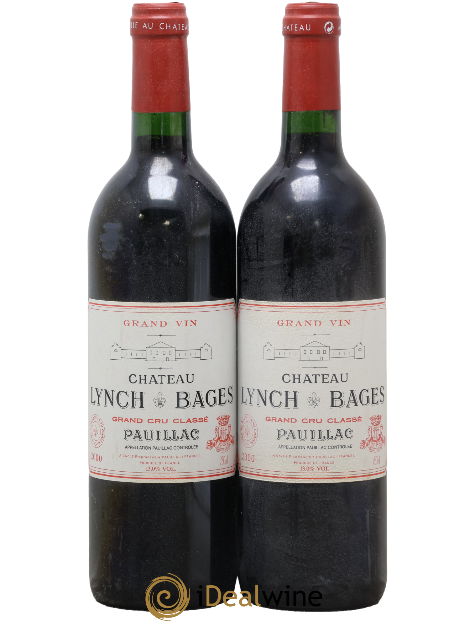 Château Lynch Bages 5ème Grand Cru Classé 2000 - Lot of 2 bottles - 0