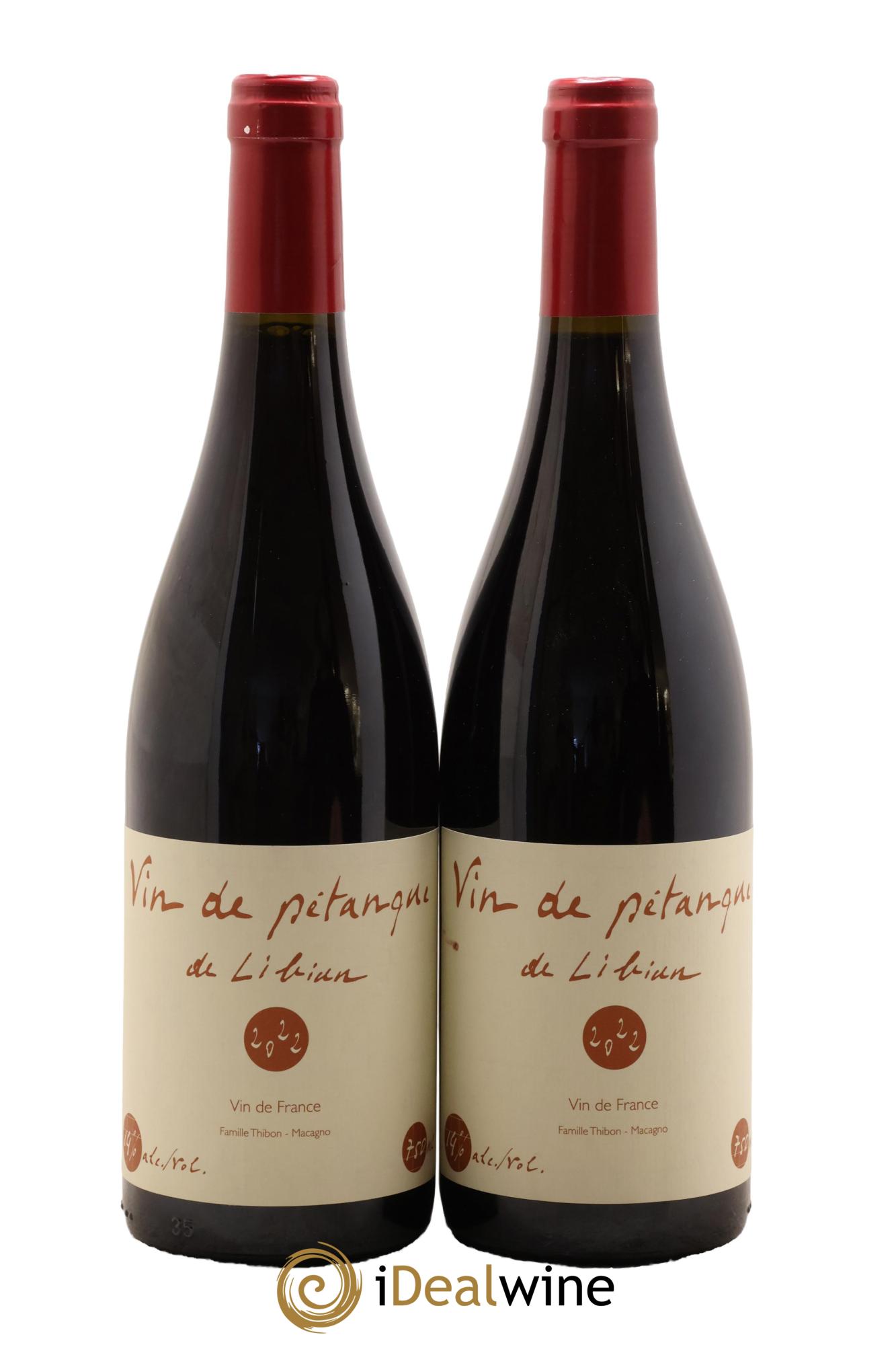 Ardèche Vin de Pétanque Mas de Libian 2022 - Lot of 2 bottles - 0