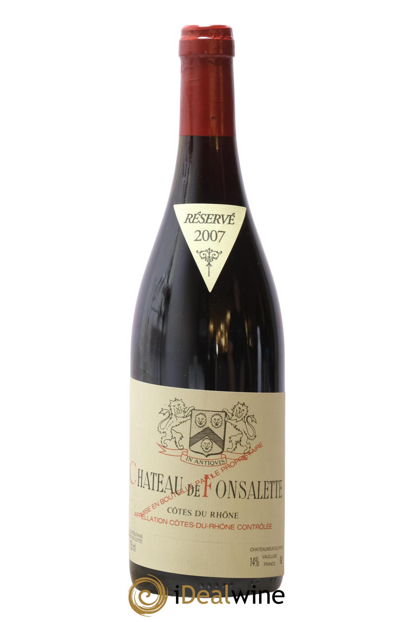 Côtes-du-Rhône Château de Fonsalette Emmanuel Reynaud 2007 - Posten von 1 Flasche - 0
