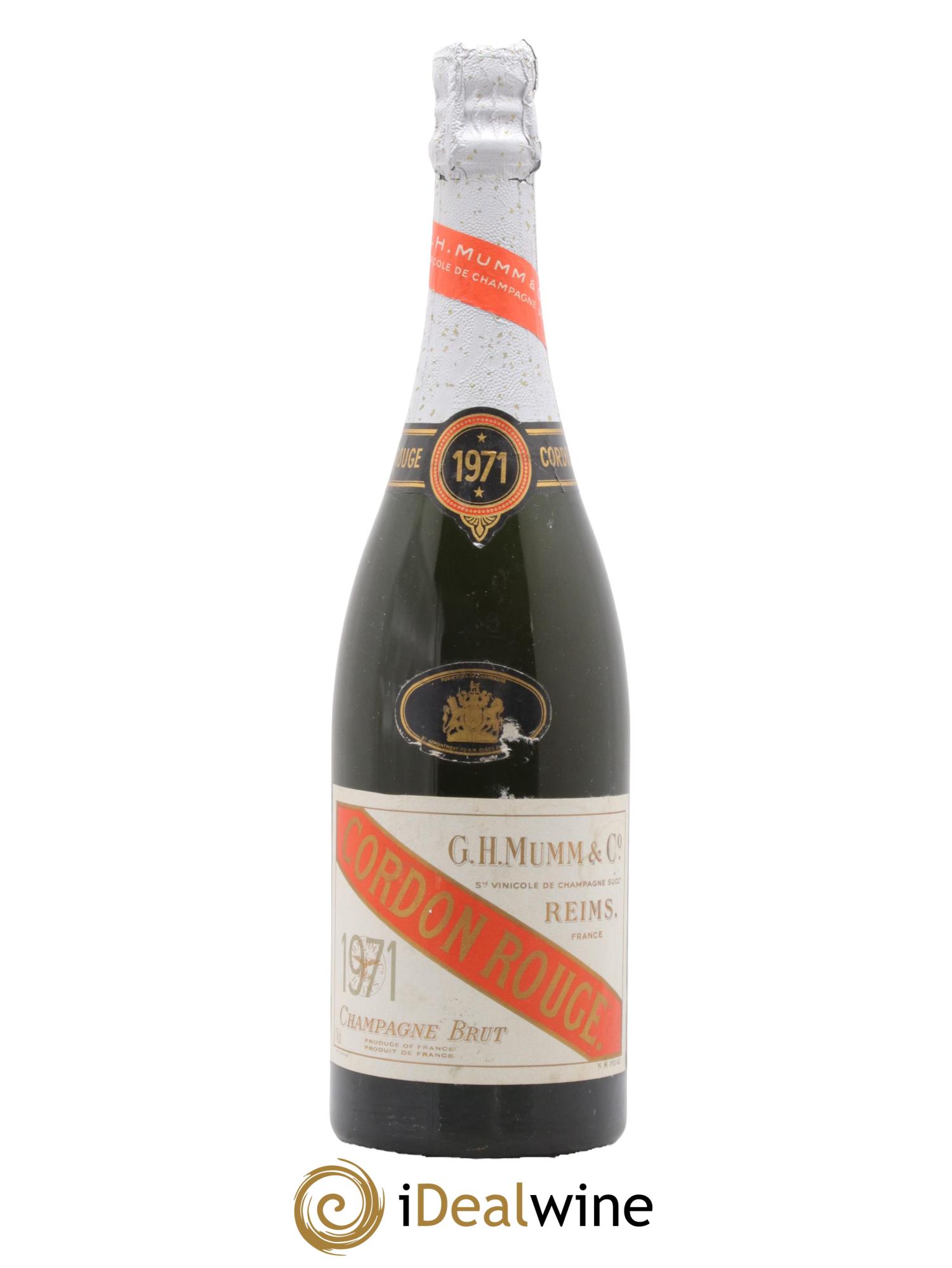 Cordon Rouge Mumm 1971 - Lotto di 1 bottiglia - 0