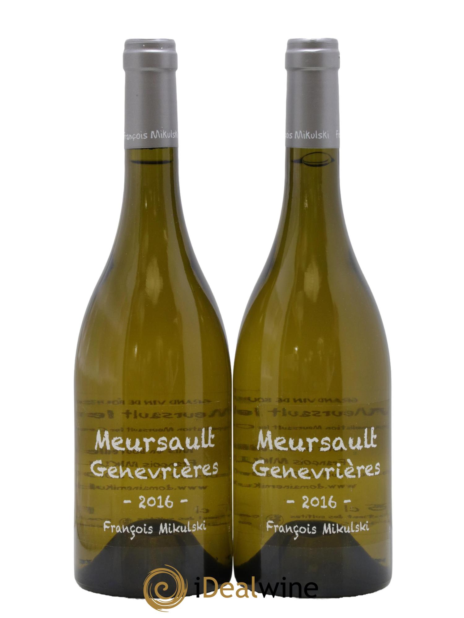 Meursault 1er Cru Les Genevrières François Mikulski 2016 - Lot de 2 bouteilles - 0