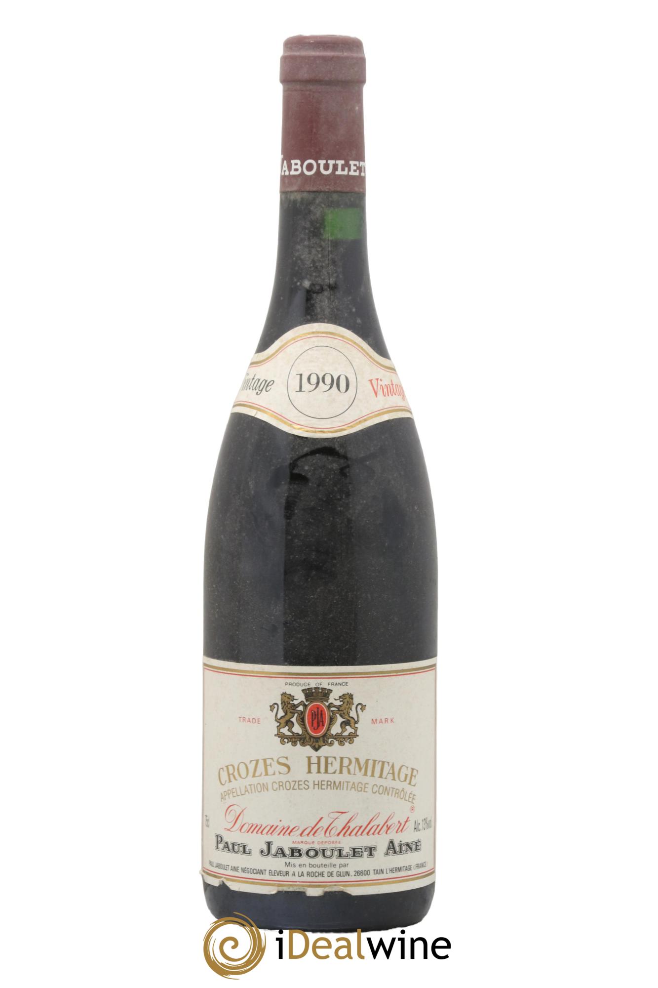 Crozes-Hermitage Domaine de Thalabert Paul Jaboulet Ainé 1990 - Lot de 1 bouteille - 0