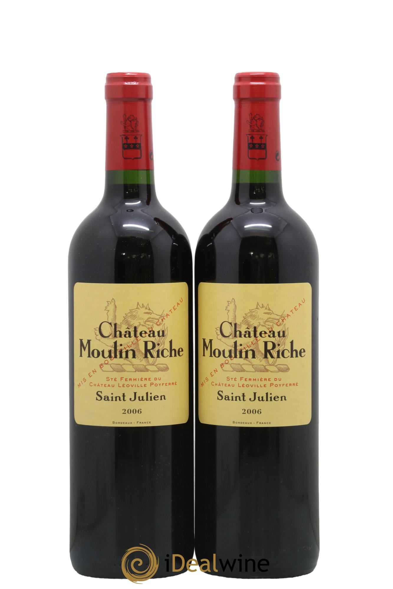 Château Moulin Riche 2006 - Lot of 2 bottles - 0