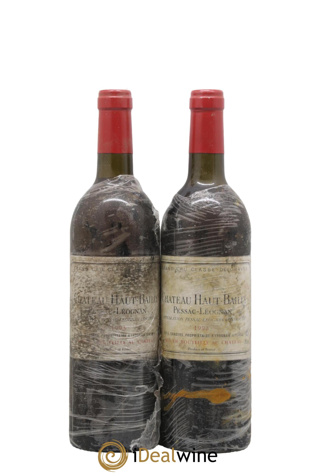 Château Haut-Bailly Cru Classé de Graves 1993 - Lot de 2 bouteilles - 0