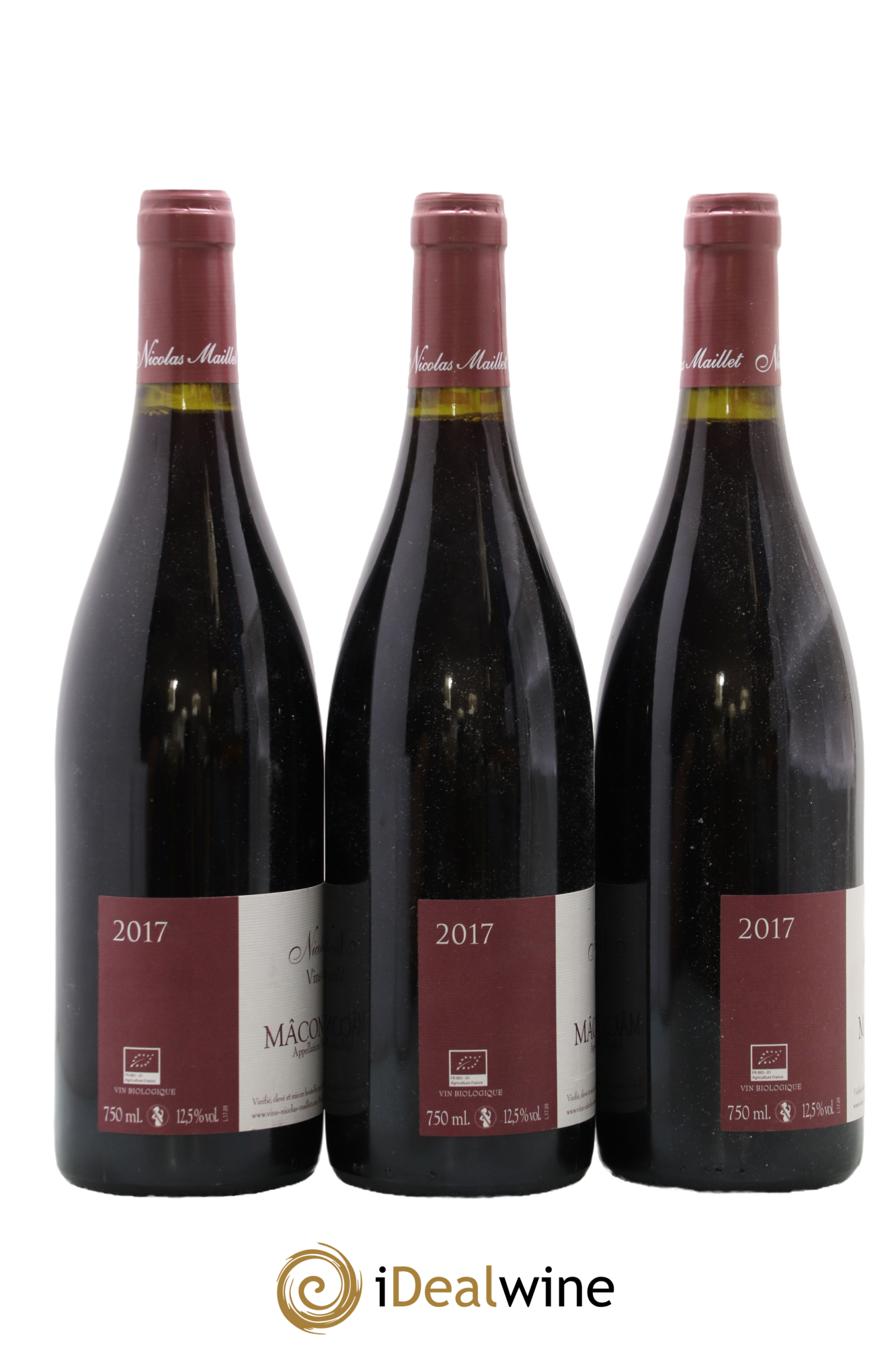 Mâcon-Verzé Nicolas Maillet 2017 - Posten von 3 Flaschen - 1