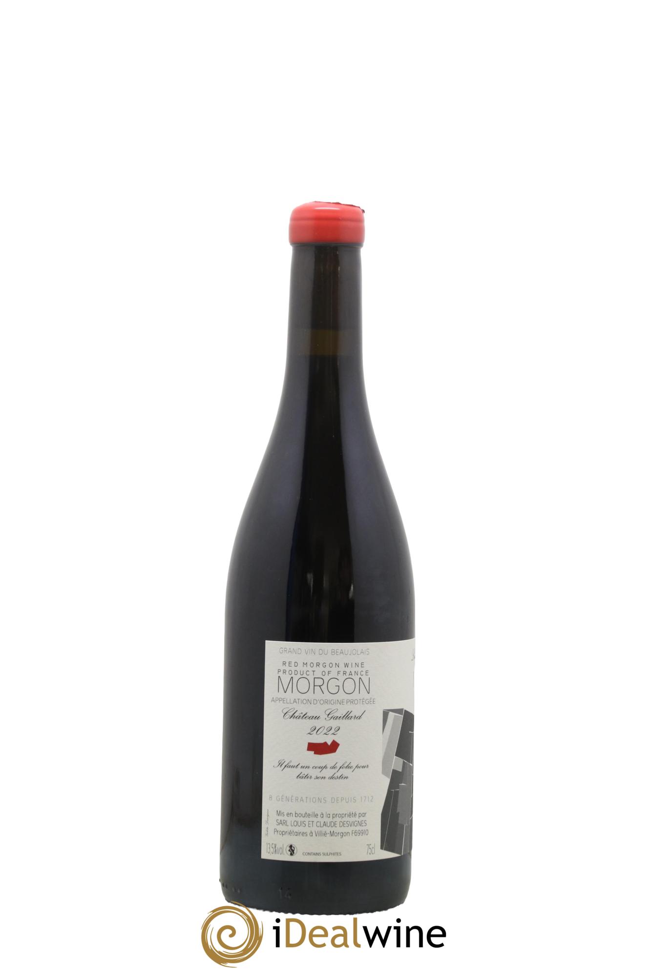 Morgon Château Gaillard Louis-Claude Desvignes 2022 - Lot of 1 bottle - 1