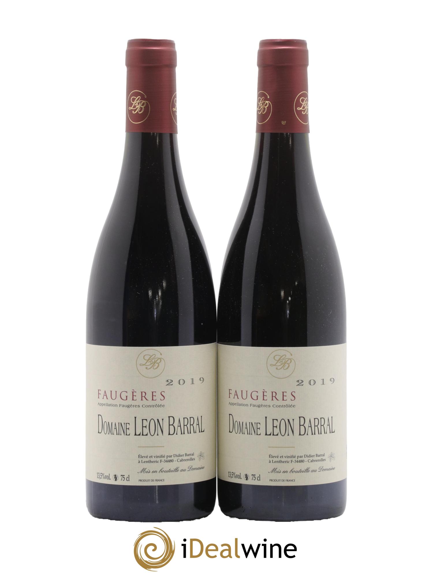 Faugères Domaine Léon Barral 2019 - Lot de 2 bouteilles - 0