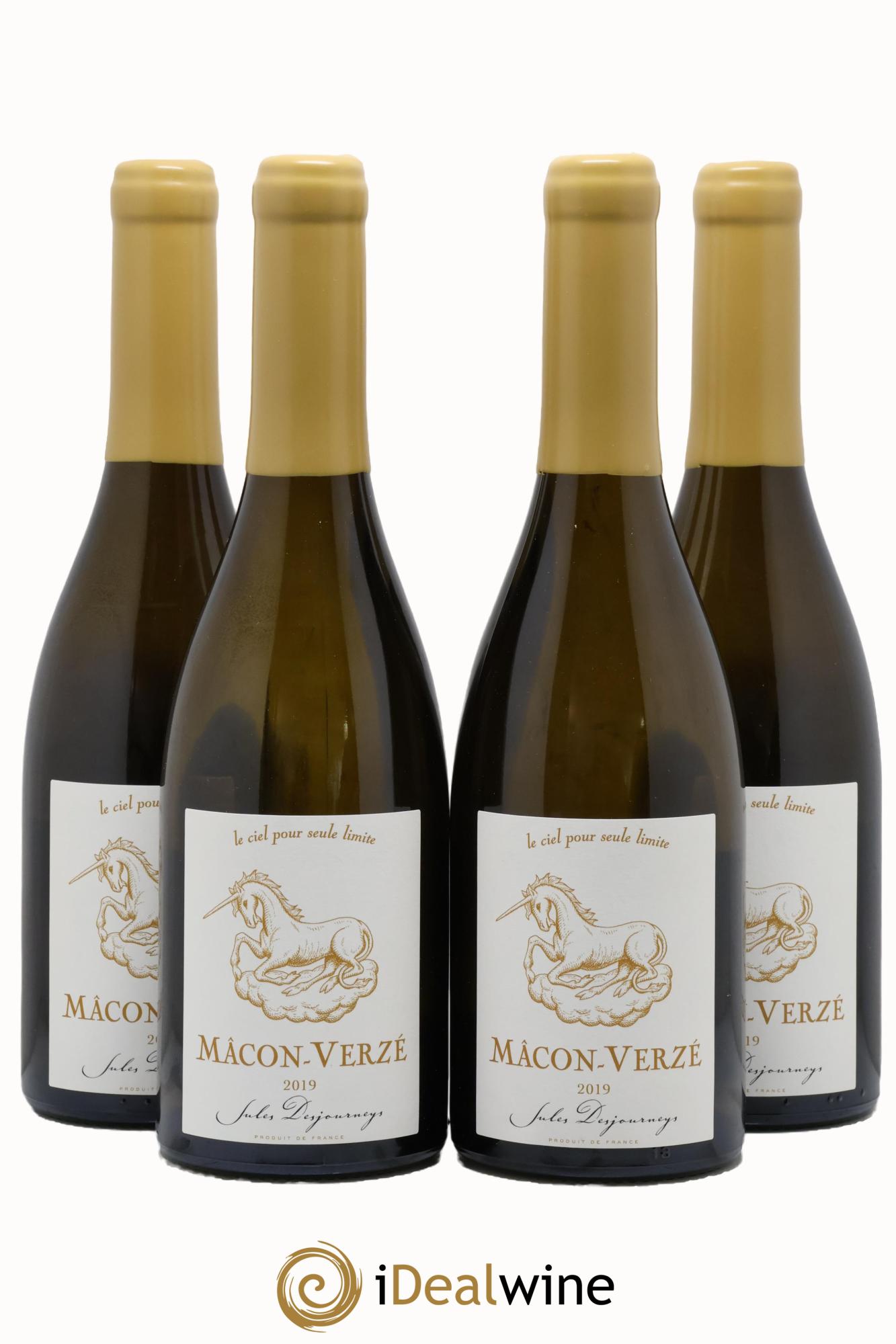 Mâcon-Verzé Jules Desjourneys 2019 - Lot of 4 bottles - 0