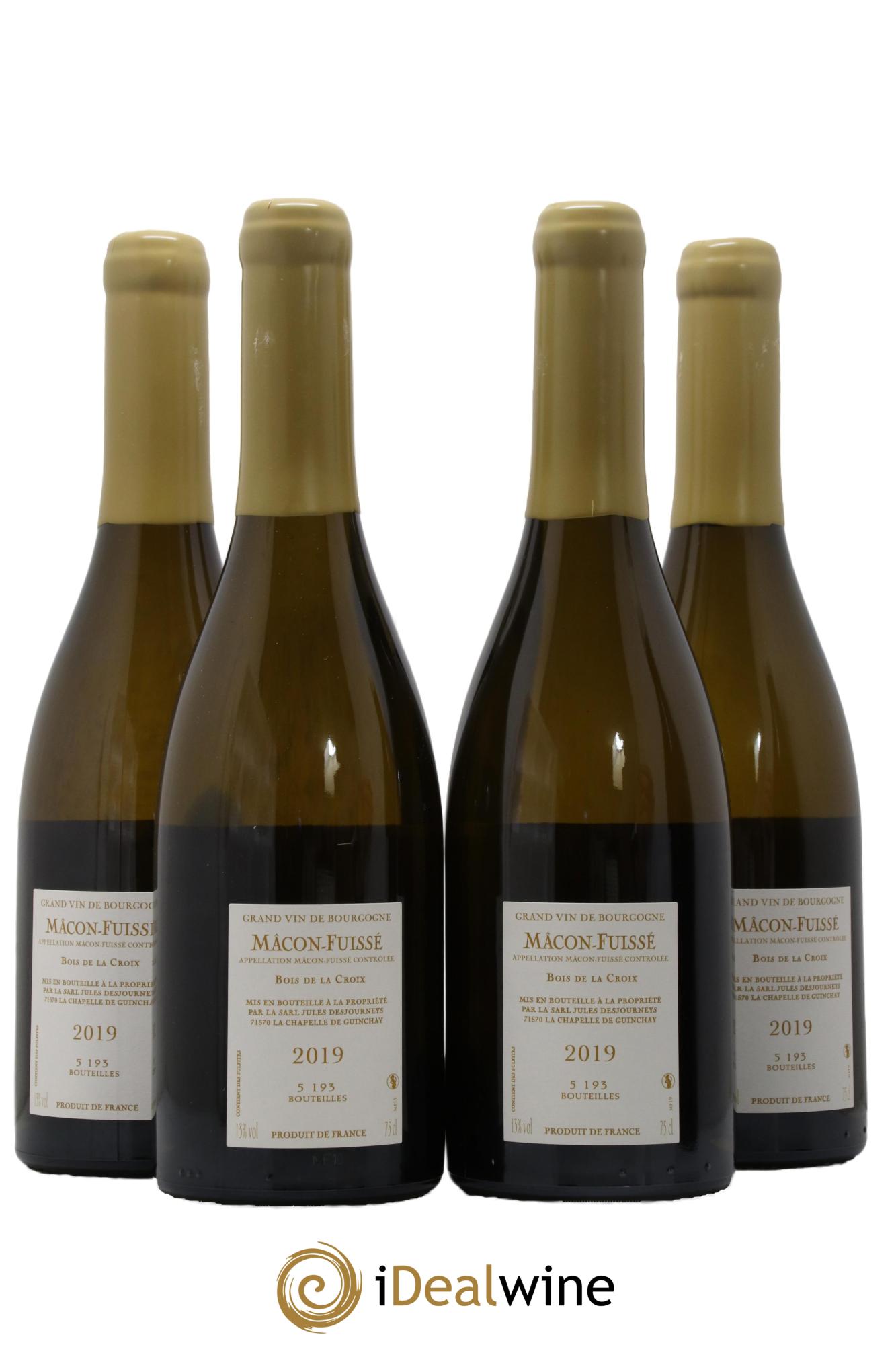 Mâcon-Fuissé Bois de la Croix Jules Desjourneys 2019 - Lot de 4 bouteilles - 1