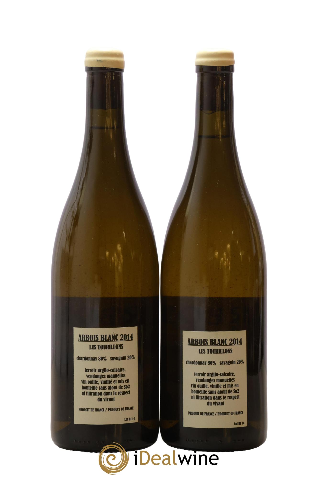 Arbois Chardonnay Savagnin Les Tourillons Adeline Houillon & Renaud Bruyère 2014 - Posten von 2 Flaschen - 1