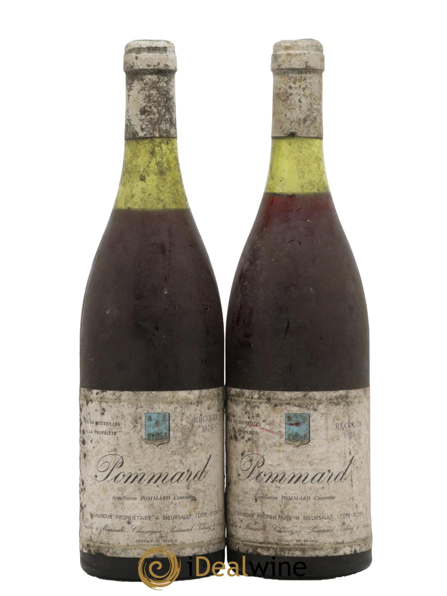 Pommard Domaine Francois Gaunoux 1976 - Lot de 2 bouteilles - 0