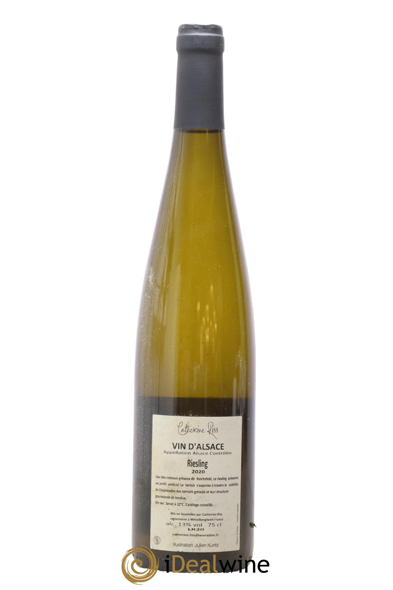 Alsace Riesling de Gré ou de Force Riss 2020 - Lotto di 1 bottiglia - 1