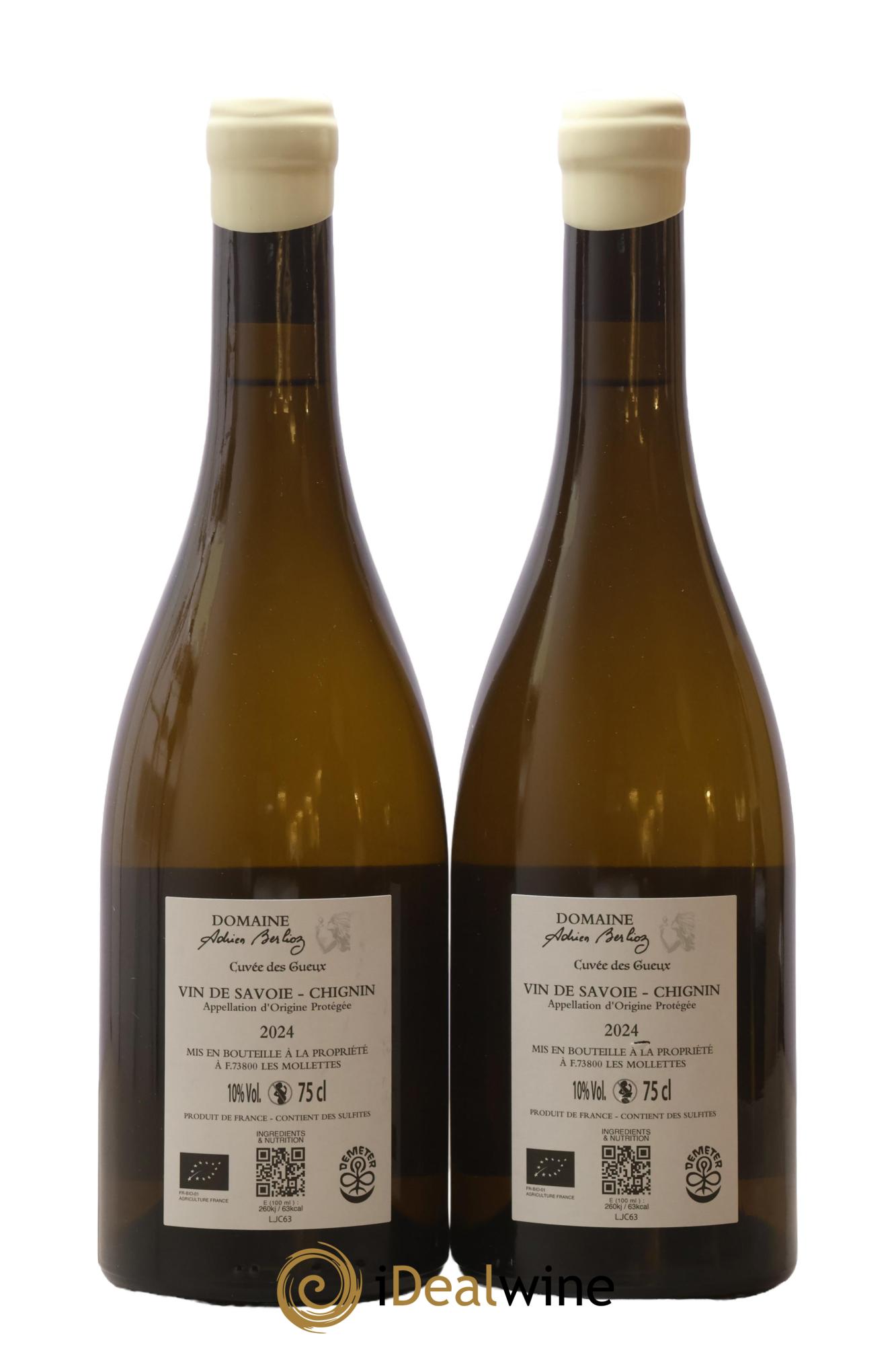 Vin de Savoie La Cuvée des Gueux Adrien Berlioz 2024 - Lot de 2 bouteilles - 1