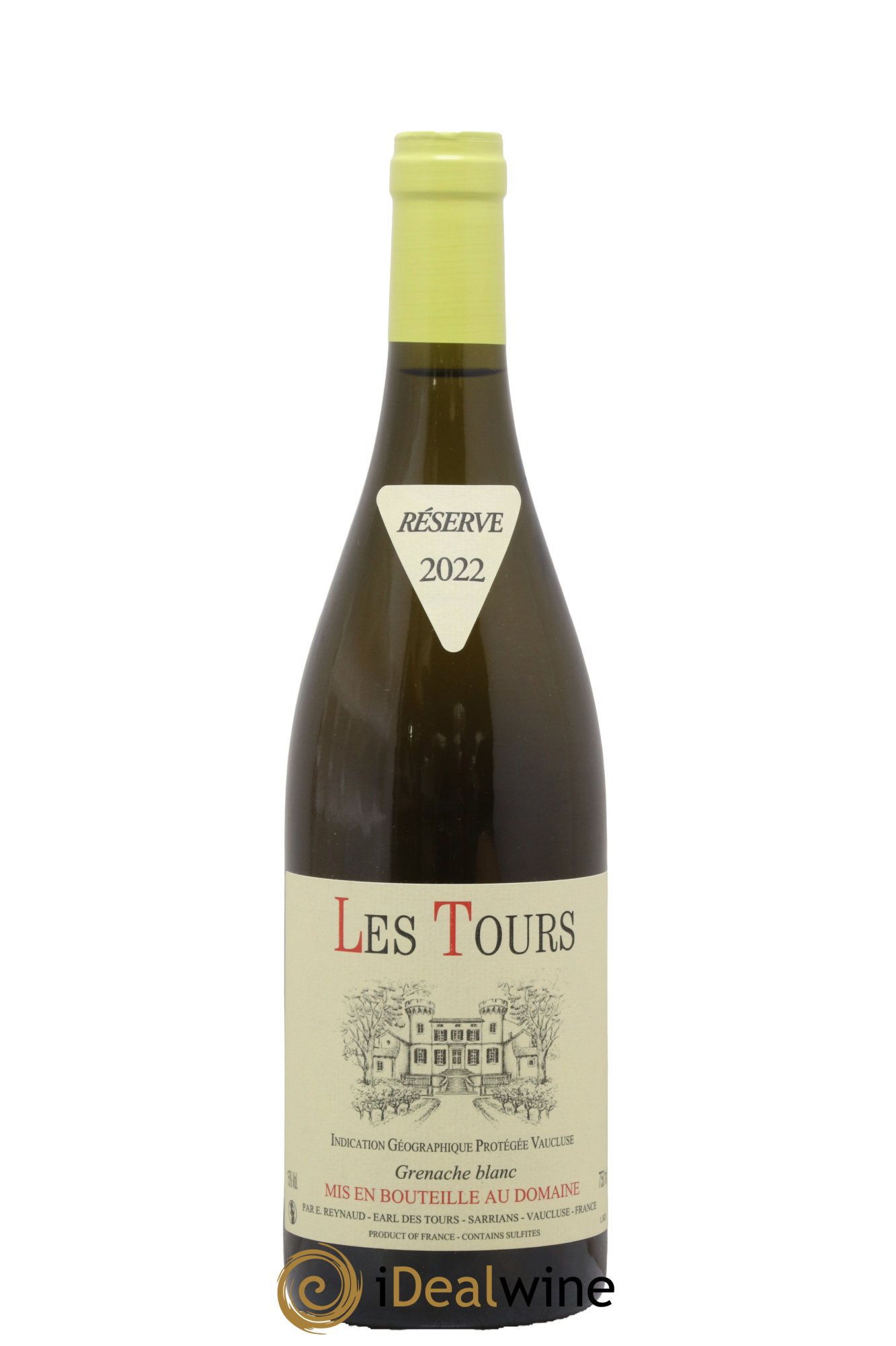 Vaucluse (Vin de Pays de Vaucluse) Les Tours Grenache Blanc Emmanuel Reynaud 2022 - Lot de 1 bouteille - 0