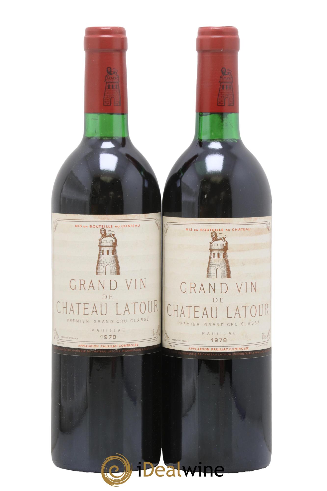 Château Latour 1er Grand Cru Classé 1978 - Lot of 2 bottles - 0