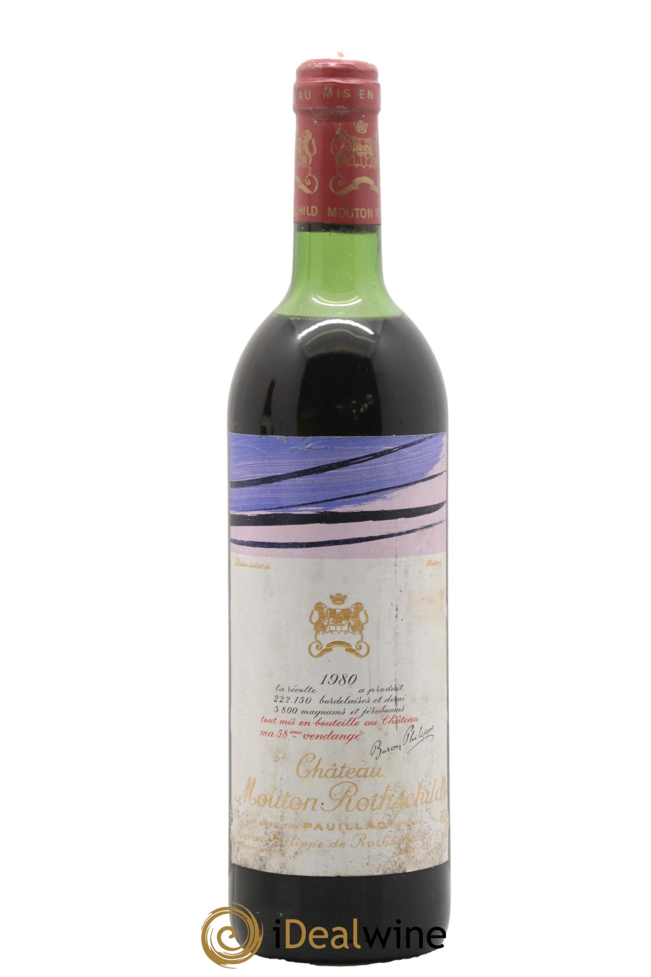 Château Mouton Rothschild 1er Grand Cru Classé 1980 - Lot of 1 bottle - 0