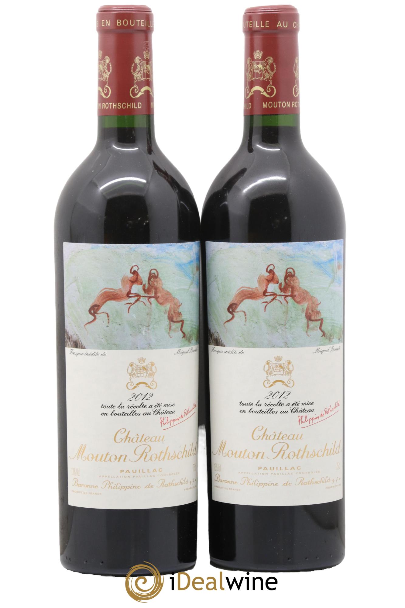 Château Mouton Rothschild 1er Grand Cru Classé 2012 - Lotto di 2 bottiglie - 0