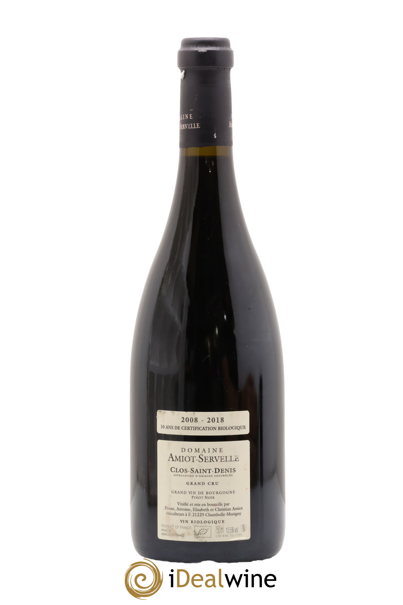 Clos Saint-Denis Grand Cru Amiot-Servelle 2018 - Lot de 1 bouteille - 1