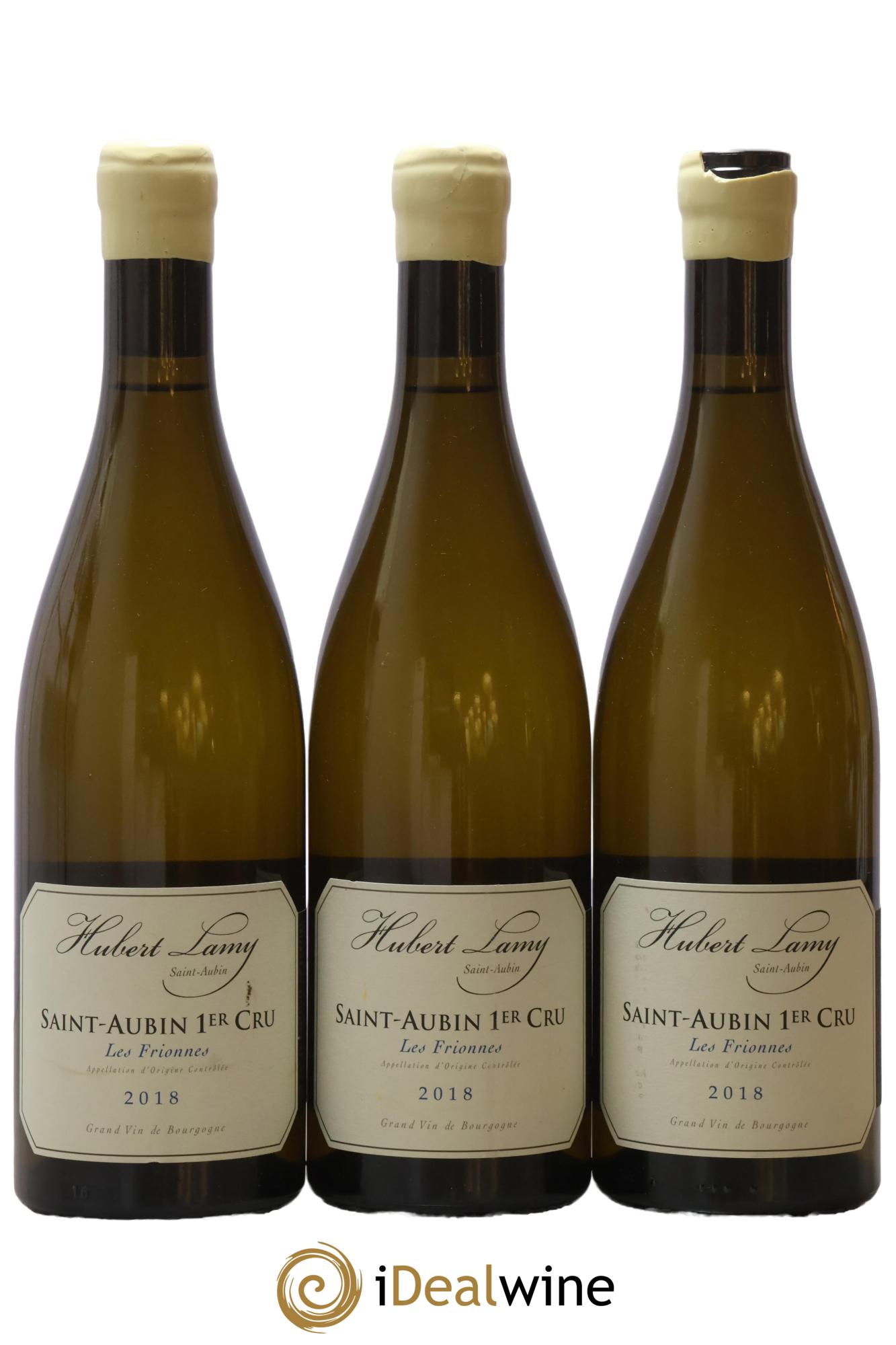 Saint-Aubin 1er Cru Les Frionnes Hubert Lamy 2018 - Lot de 3 bouteilles - 0