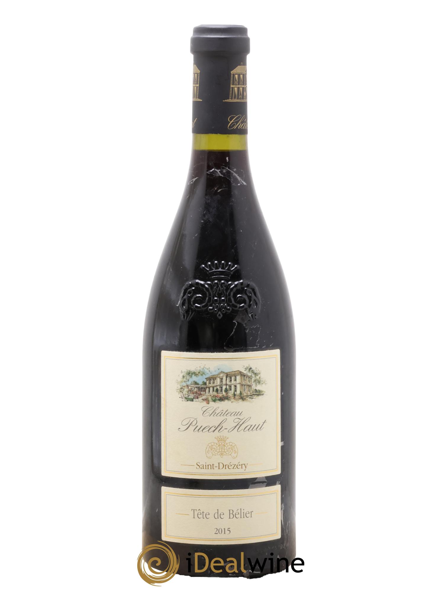 Languedoc Château Puech-Haut Tête de Bélier Gérard Bru 2015 - Lot de 1 bouteille - 0