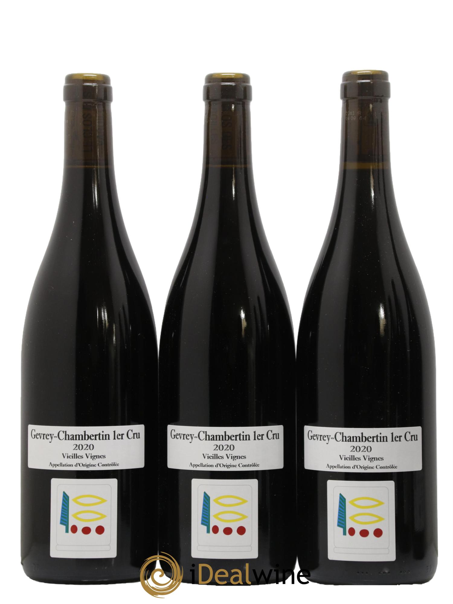Gevrey-Chambertin 1er Cru Vieilles Vignes Prieuré Roch 2020 - Lot de 3 bouteilles - 0