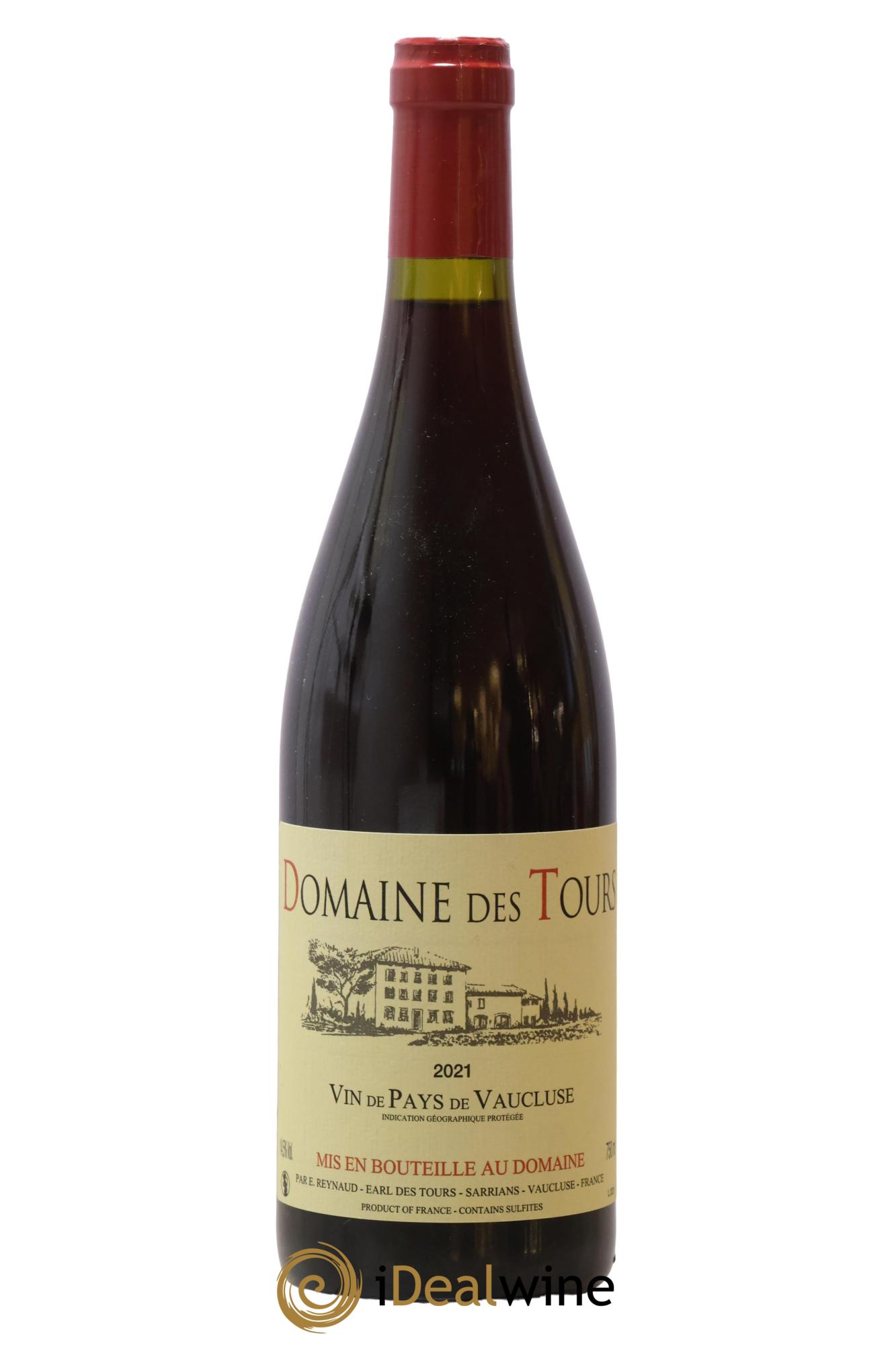 IGP Vaucluse (Vin de Pays de Vaucluse) Domaine des Tours Emmanuel Reynaud 2021 - Lot of 1 bottle - 0
