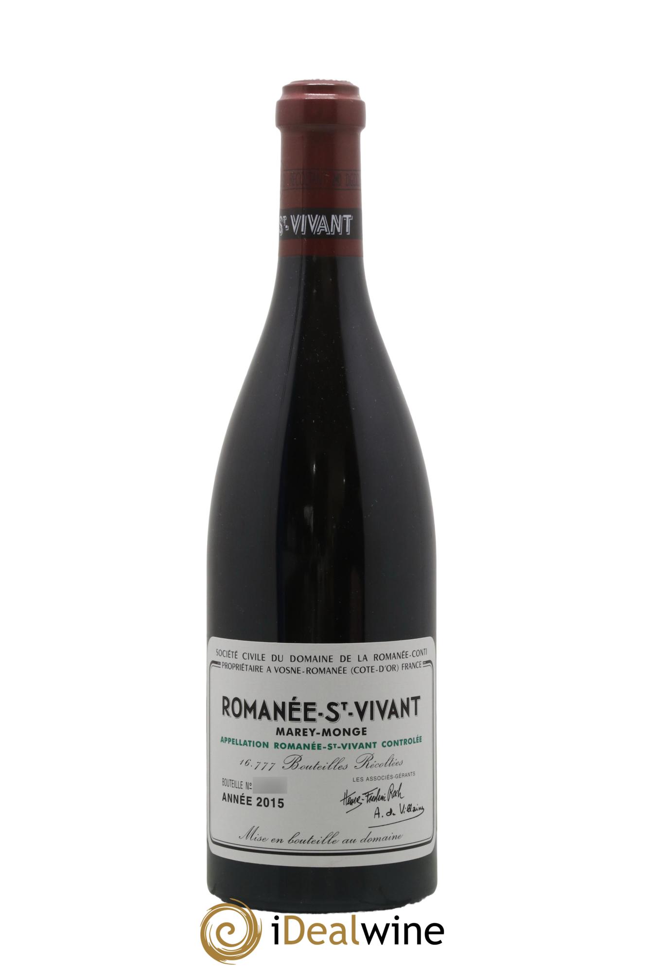 Romanée-Saint-Vivant Grand Cru Domaine de la Romanée-Conti 2015 - Posten von 1 Flasche - 0