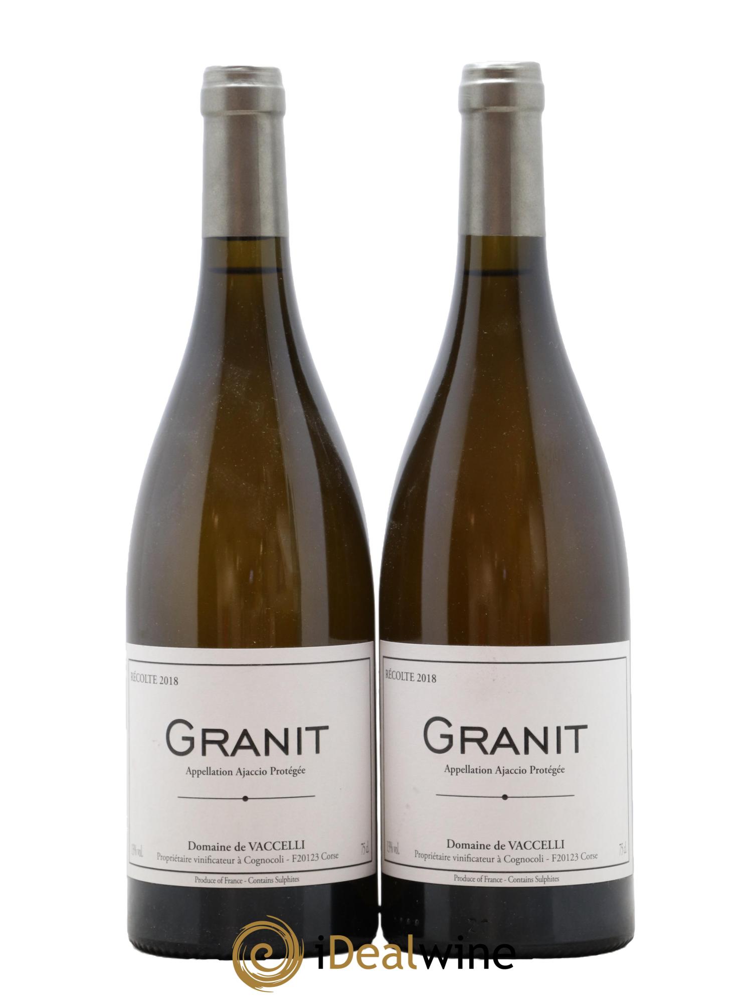 Ajaccio Granit Vaccelli 2018 - Lot de 2 bouteilles - 0