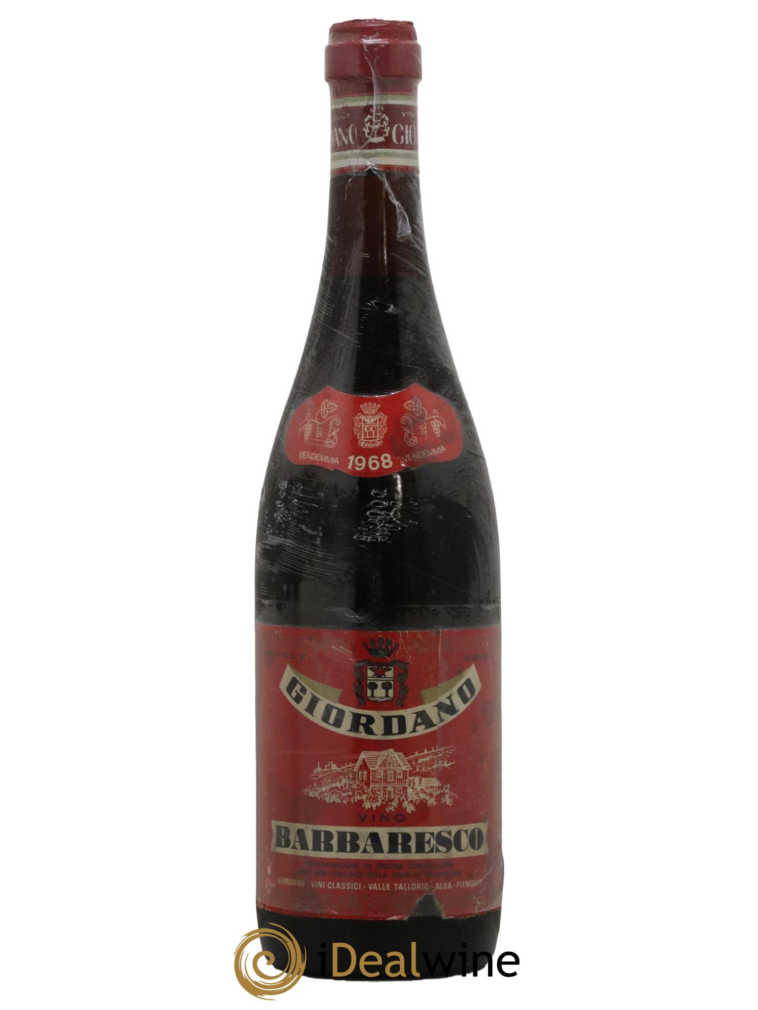 Barbaresco DOCG Giordano 1968 - Lot de 1 bouteille - 0