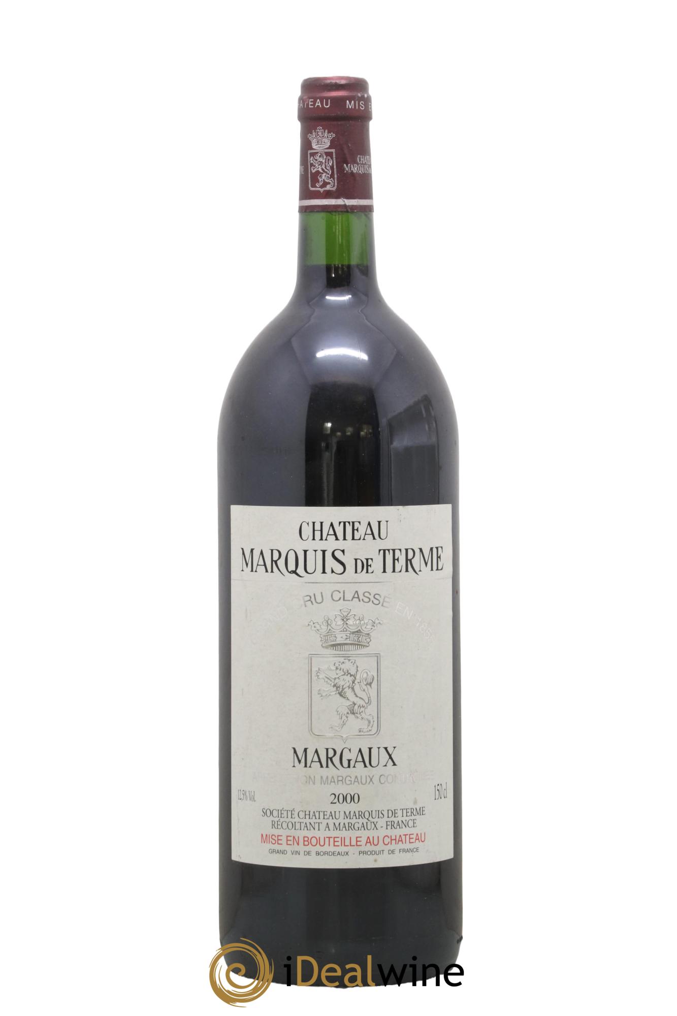 Château Marquis de Terme 4ème Grand Cru Classé 2000 - Lot de 1 magnum - 0