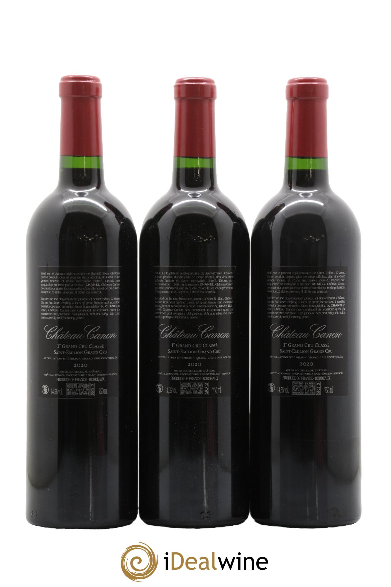 Château Canon 1er Grand Cru Classé B 2020 - Lot of 12 bottles - 8