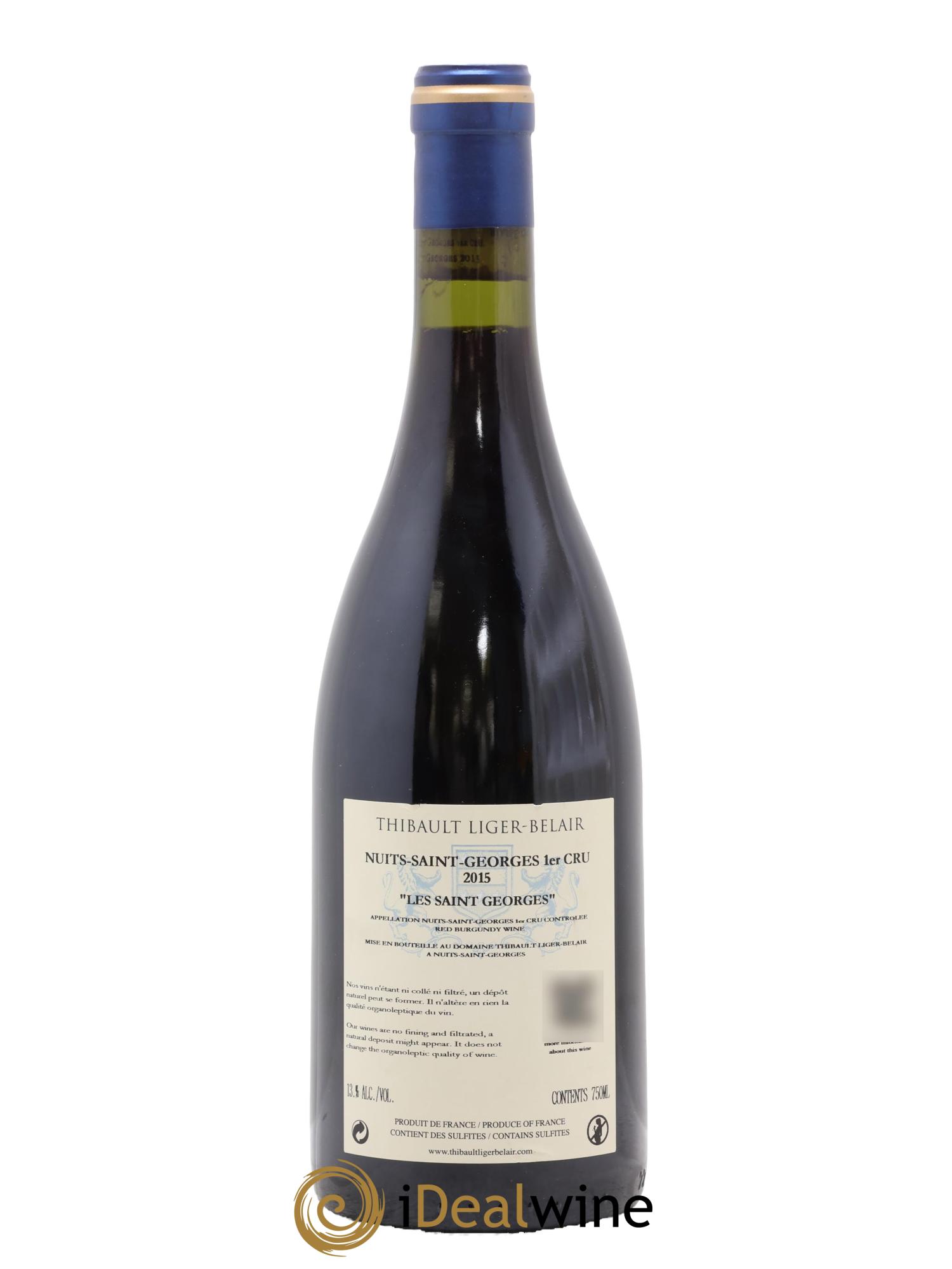Nuits-Saint-Georges 1er Cru Les Saint-Georges Thibault Liger-Belair 2015 - Lot de 1 bouteille - 1