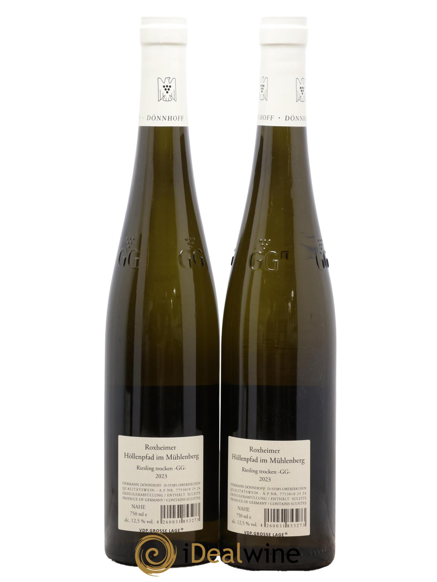 Allemagne Nahe Riesling GG Höllenpfad im Mühlenberg Donnhoff 2023 - Lotto di 2 bottiglie - 1