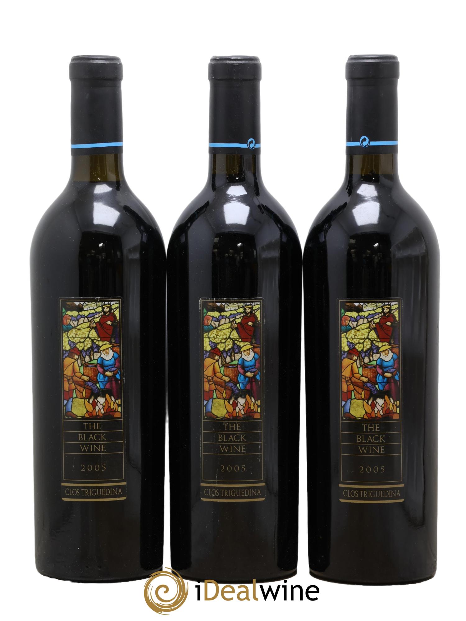 Cahors Clos Triguedina New Black Wine Jean-Luc Baldès 2005 - Posten von 3 Flaschen - 0