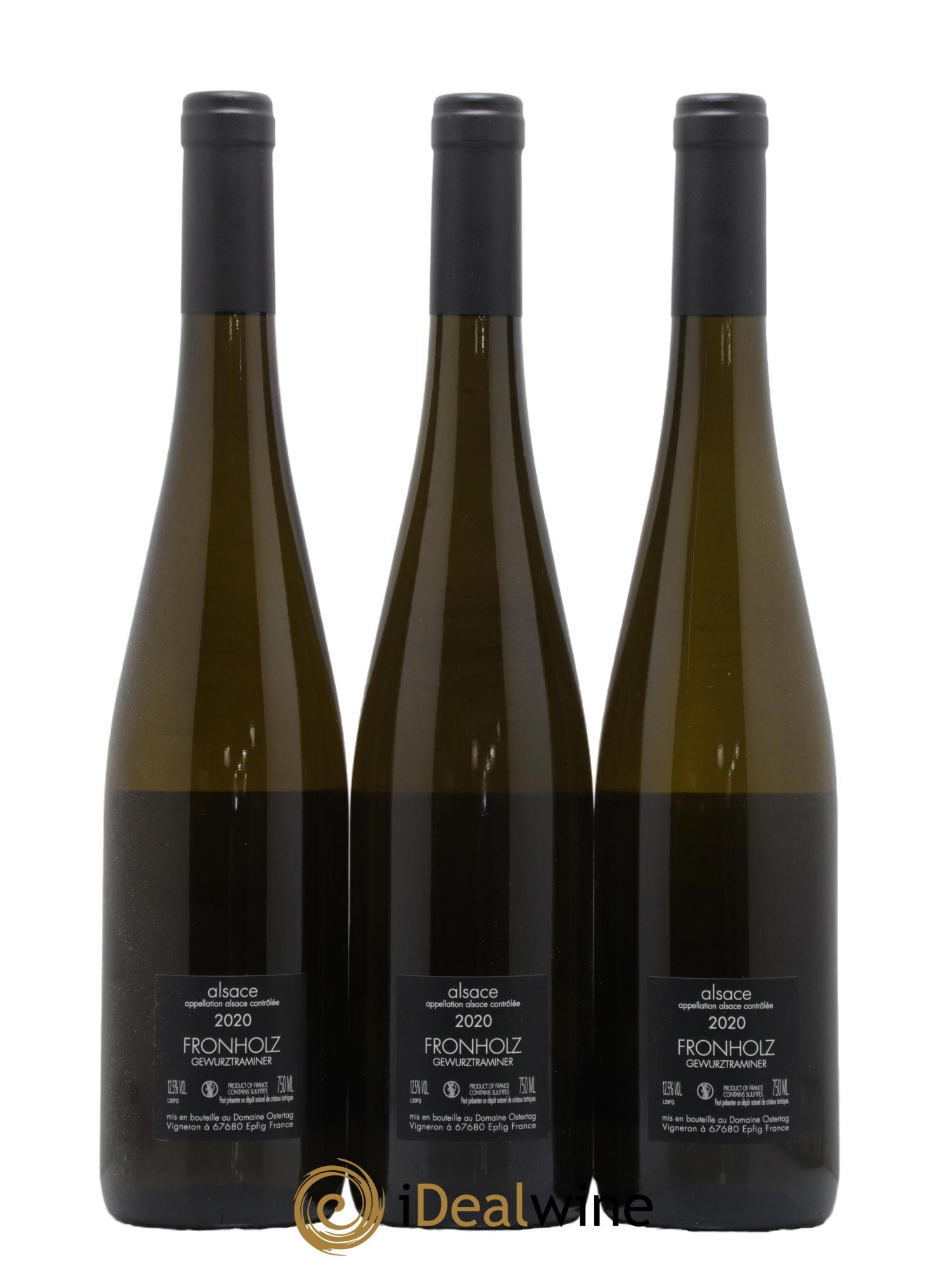 Alsace Gewurztraminer Fronholz A l'Orient d'Eden Ostertag (Domaine) 2020 - Lot de 3 bouteilles - 1