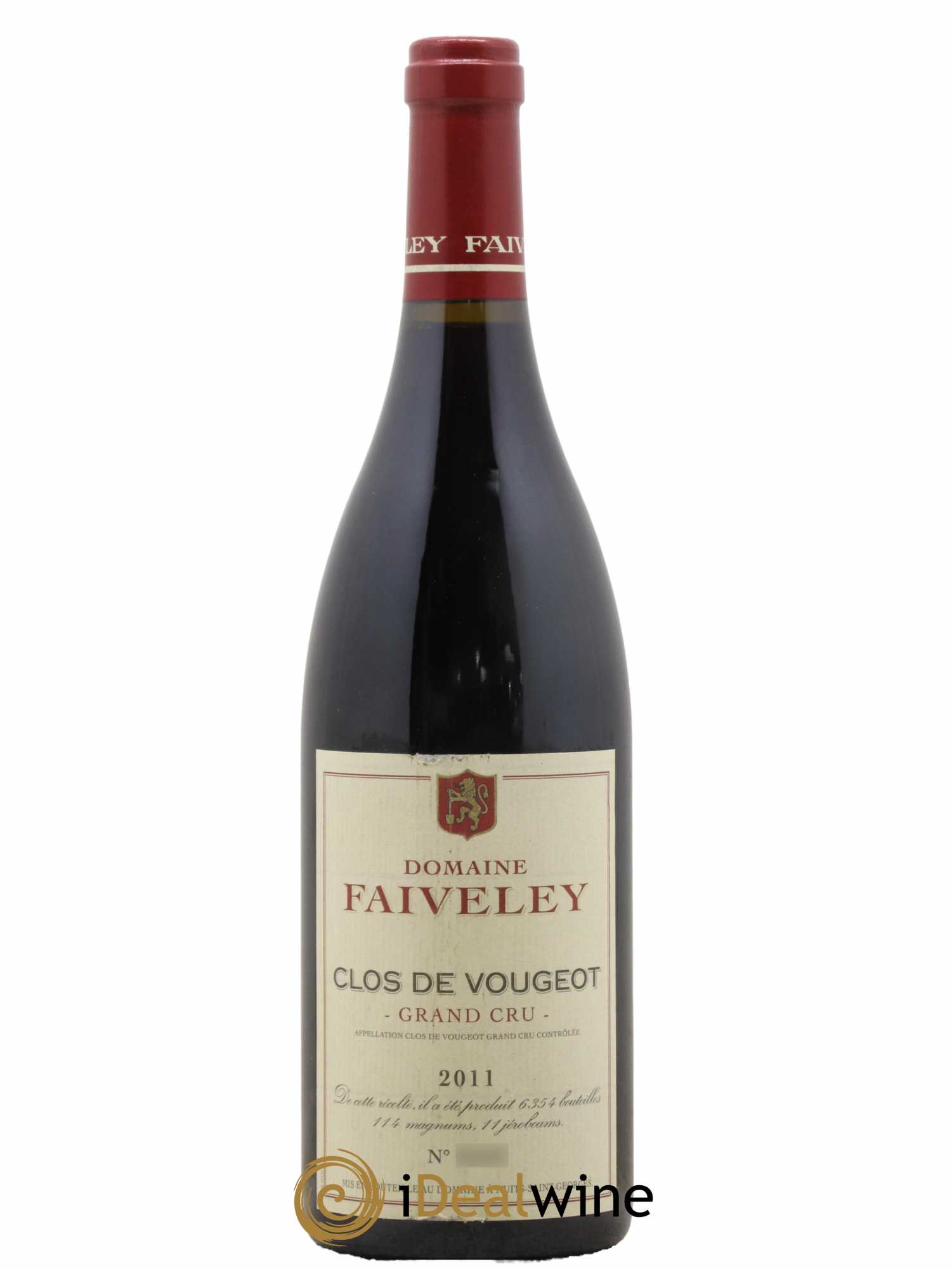 Clos de Vougeot Grand Cru Faiveley 2011 - Lot de 1 bouteille - 0