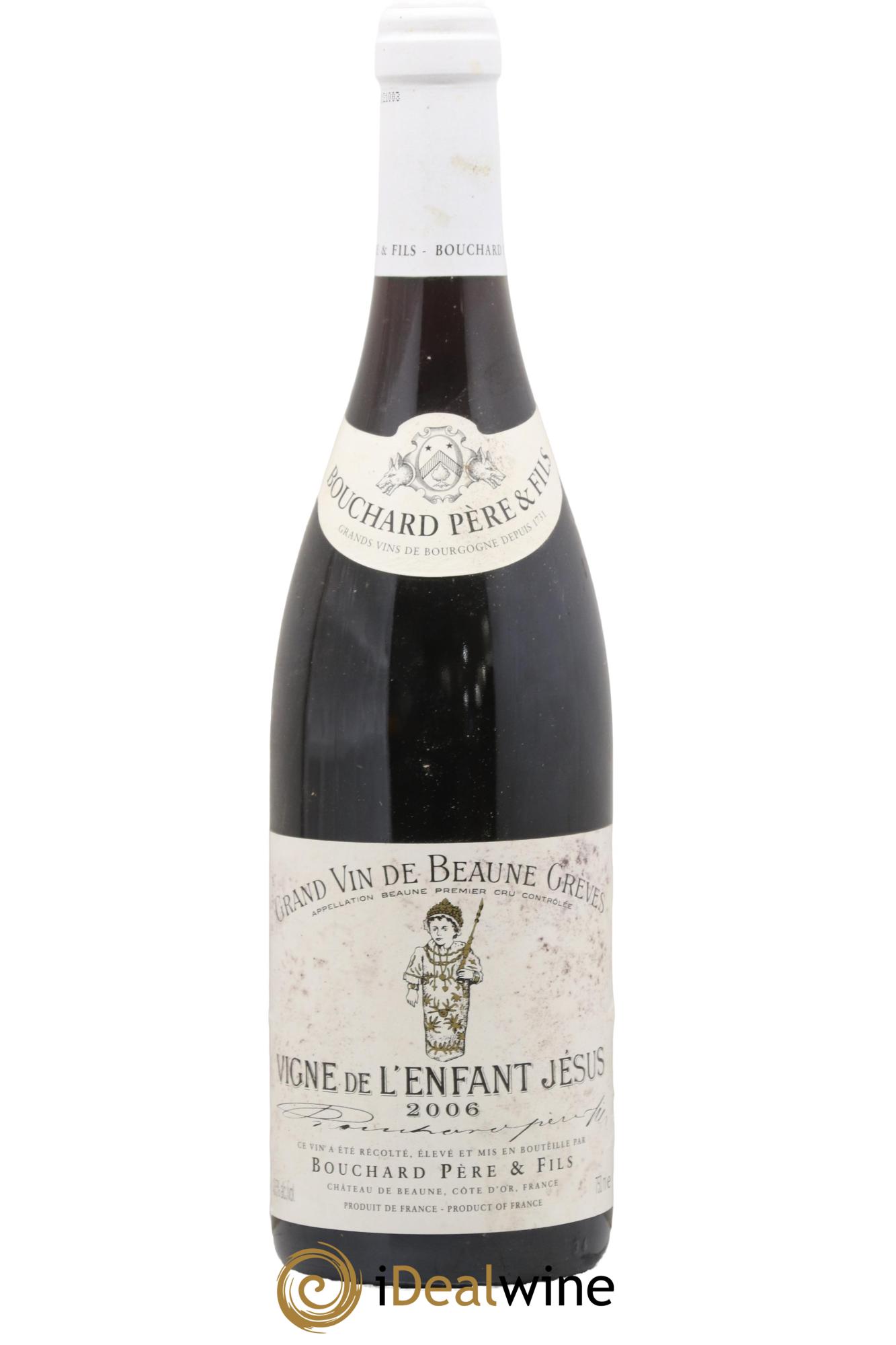 Beaune 1er Cru Grèves - Vigne de l'Enfant Jésus Bouchard Père & Fils 2006 - Lot de 1 bouteille - 0