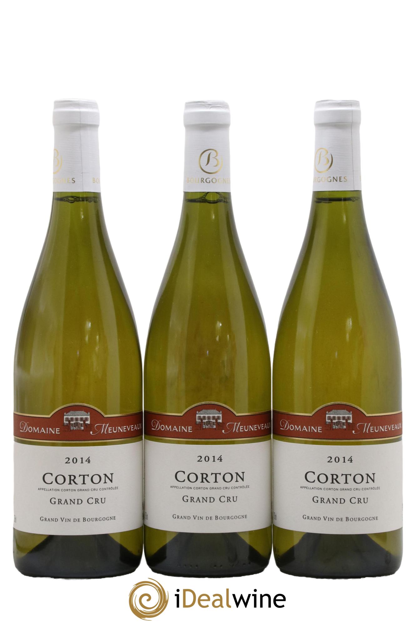 Corton Grand Cru Domaine Meuneveaux 2014 - Lot of 3 bottles - 0