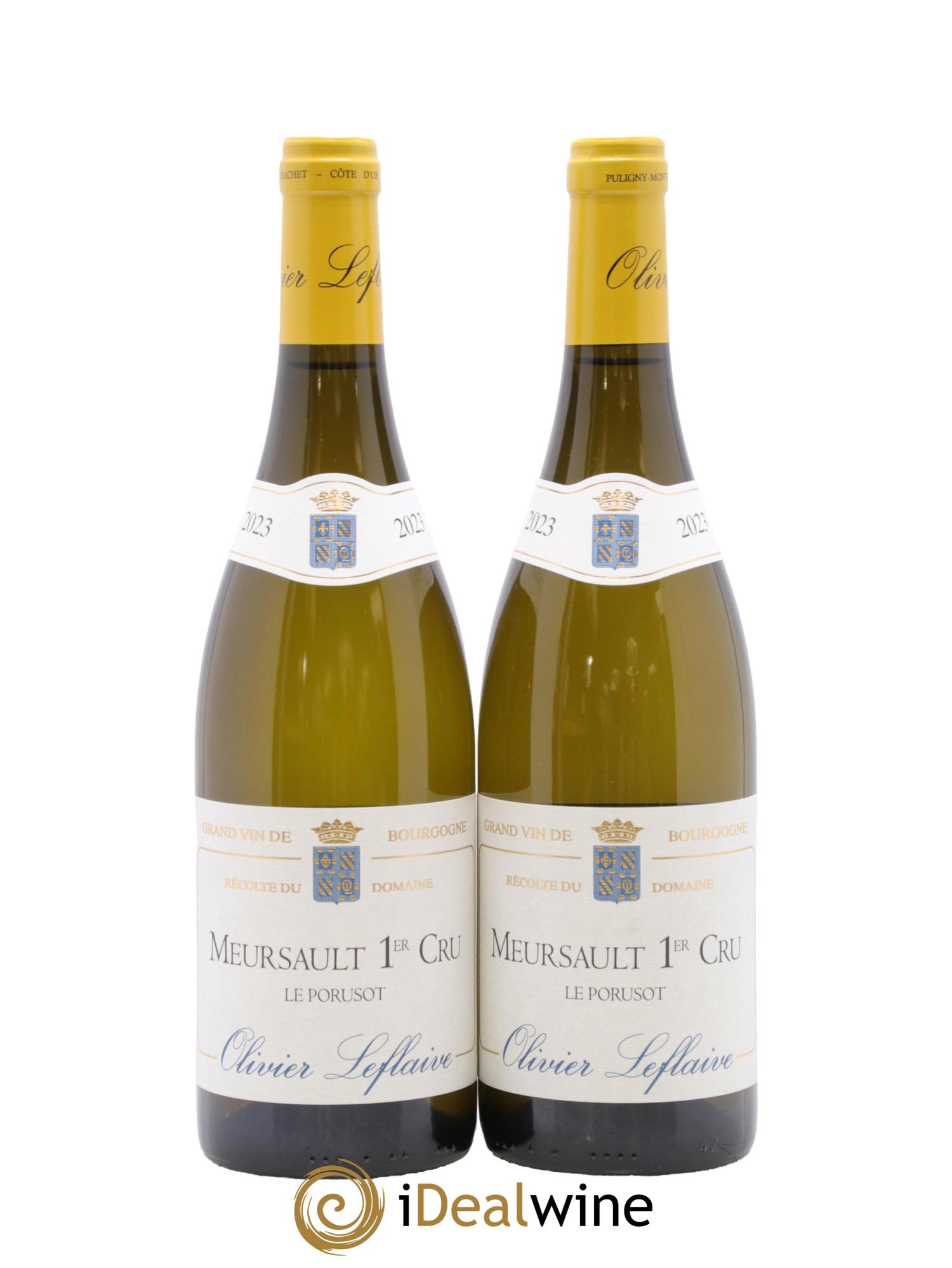 Meursault 1er Cru Poruzots Olivier Leflaive 2023 - Lotto di 2 bottiglie - 0