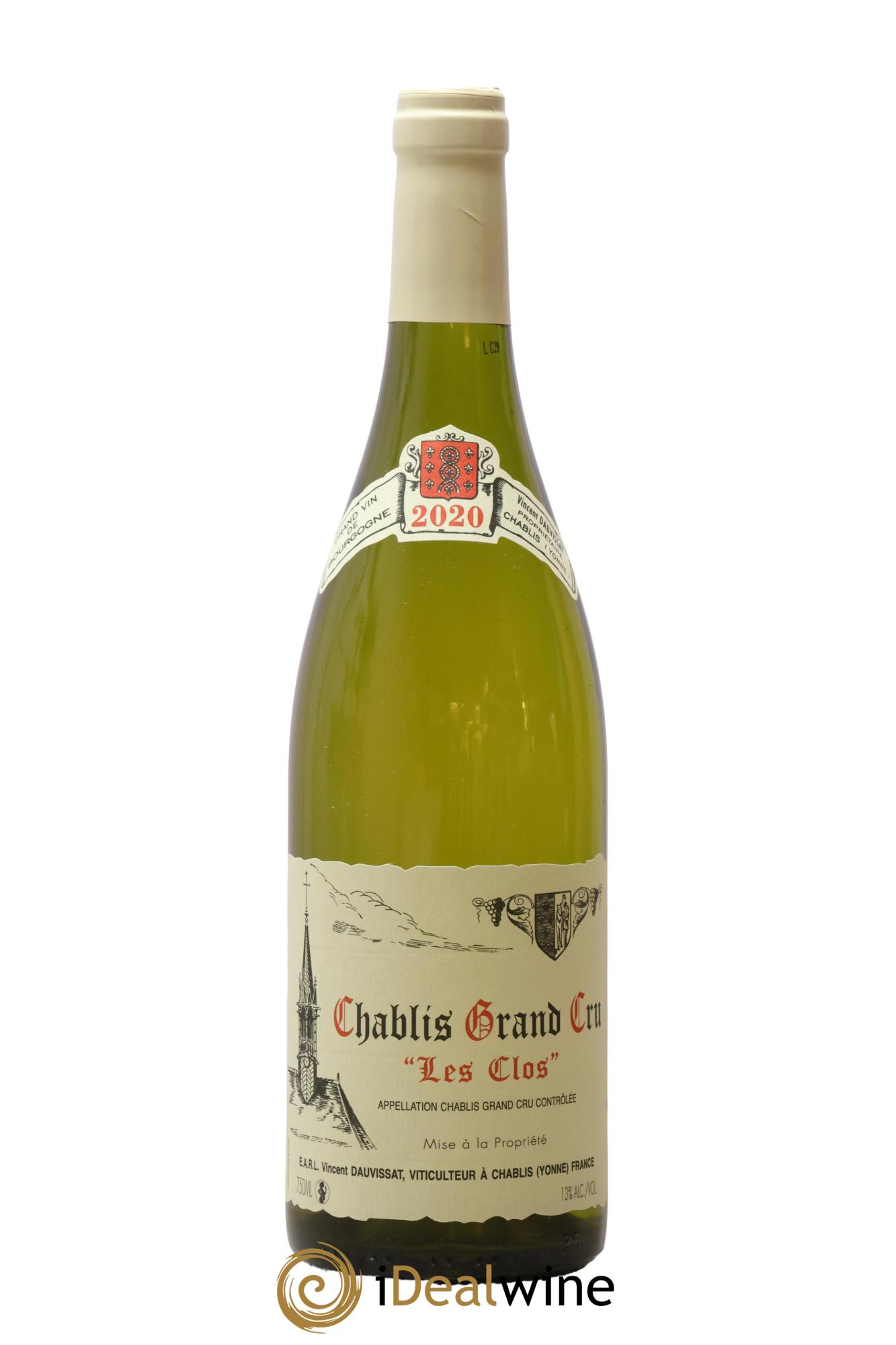 Chablis Grand Cru Les Clos Vincent Dauvissat (Domaine) 2020 - Posten von 1 Flasche - 0