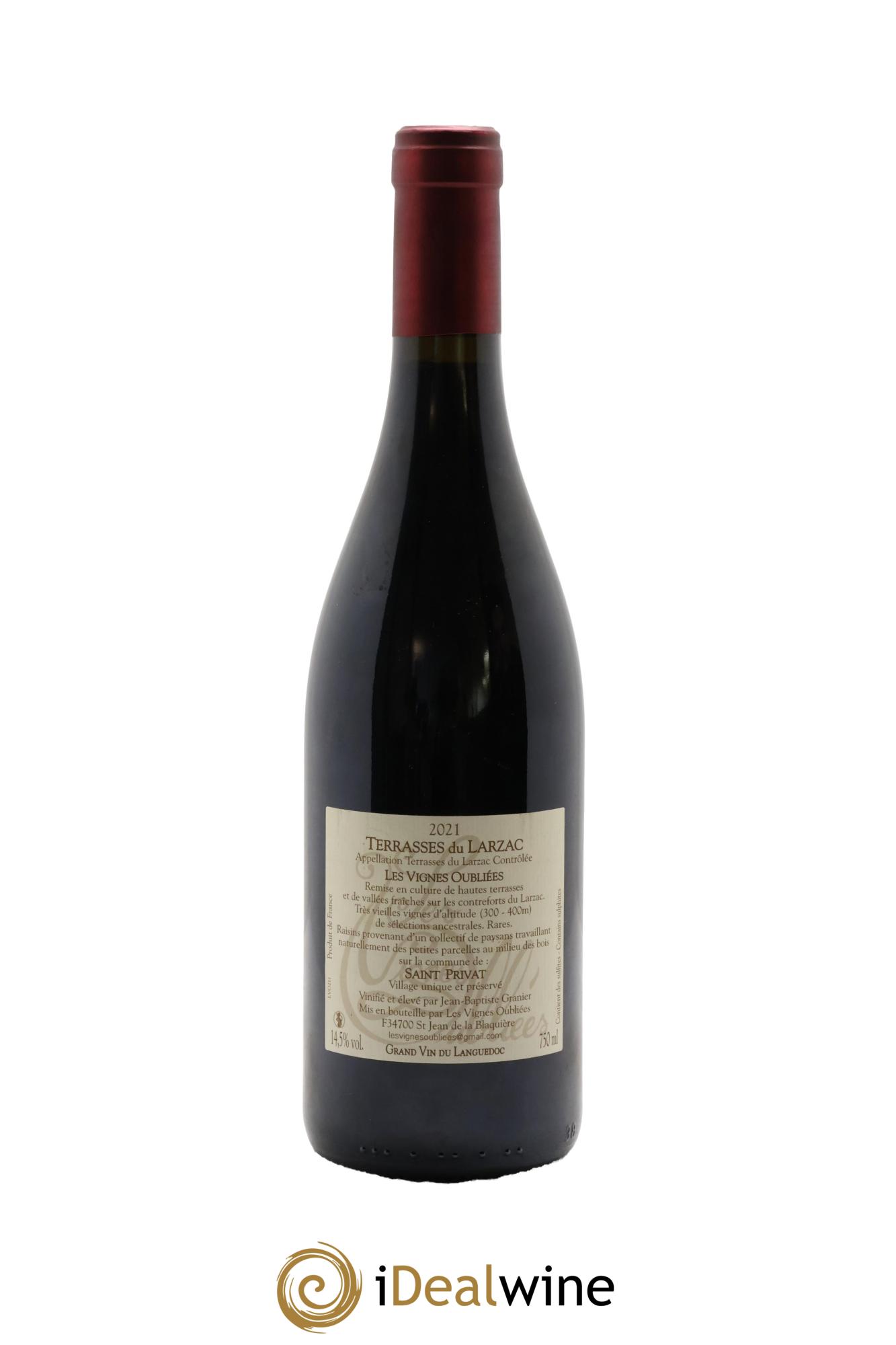 Languedoc Les Vignes oubliées Jean-Baptiste Granier 2021 - Lot of 1 bottle - 1