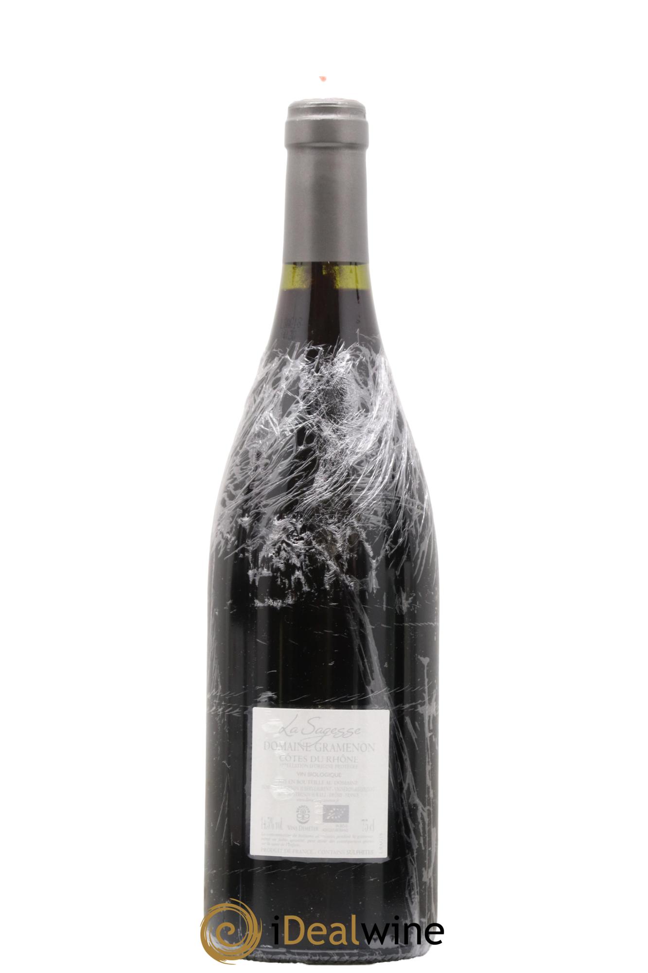 Côtes-du-Rhône La Sagesse Gramenon (Domaine) 2018 - Lot de 1 bouteille - 1