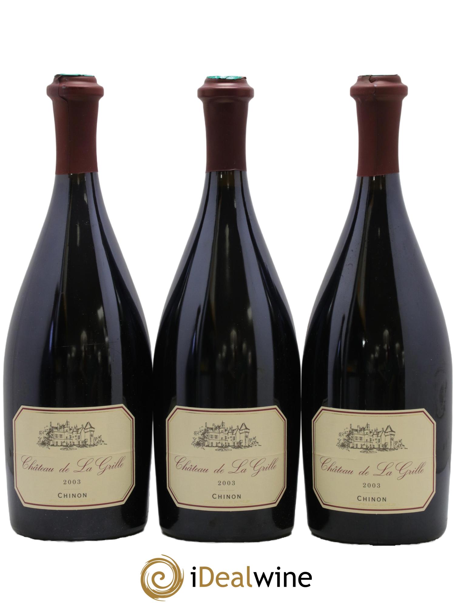 Chinon Château de la Grille 2003 - Lot de 3 bouteilles - 0