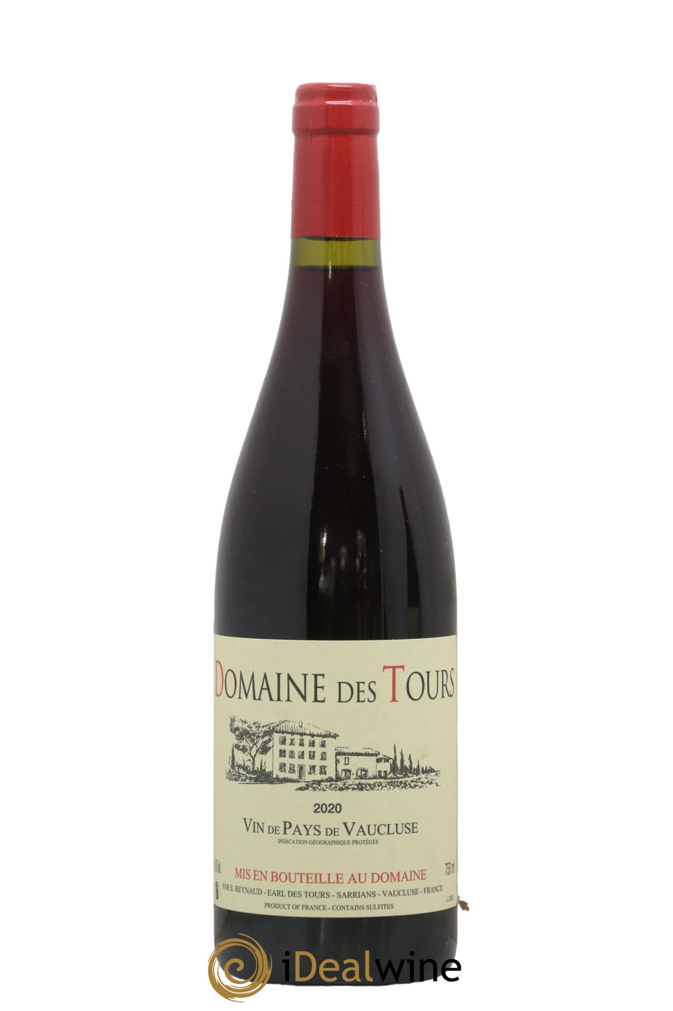Vaucluse (Vin de Pays de Vaucluse) Domaine des Tours Emmanuel Reynaud 2020 - Lot de 1 bouteille - 0