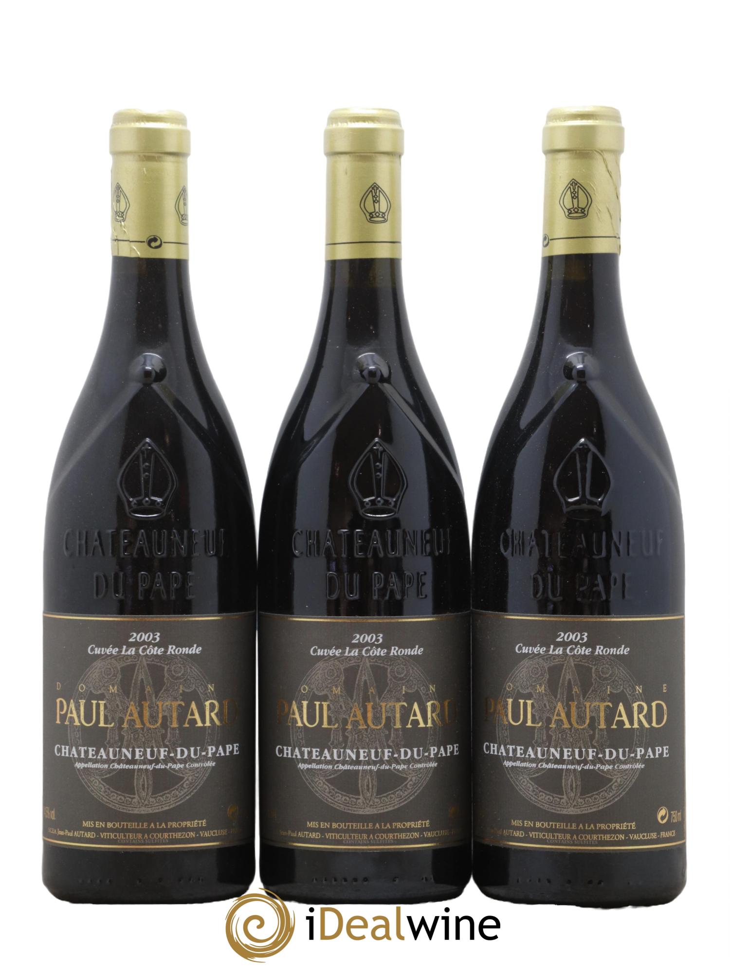 Châteauneuf-du-Pape Domaine Paul Autard La Côte Ronde Jean-Paul Autard 2003 - Lot de 6 bouteilles - 2